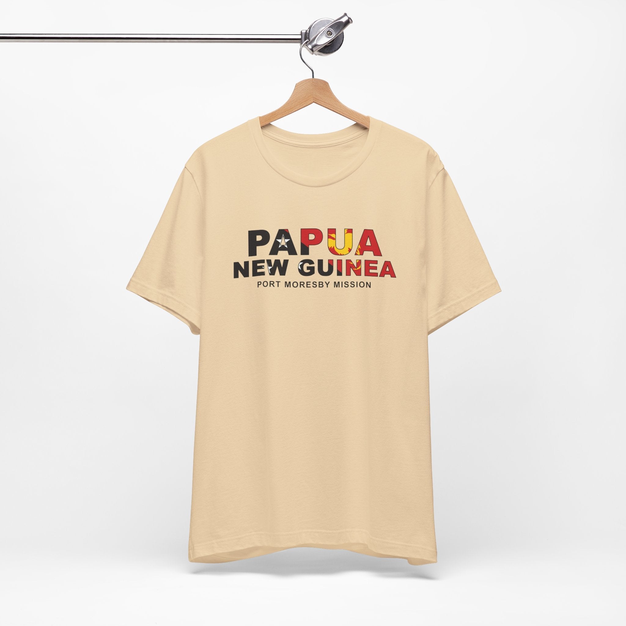 Papua New Guinea Port Moresby Mission Flag Title T-shirt - Mission Wishlist - LDS Missionary Gift Store