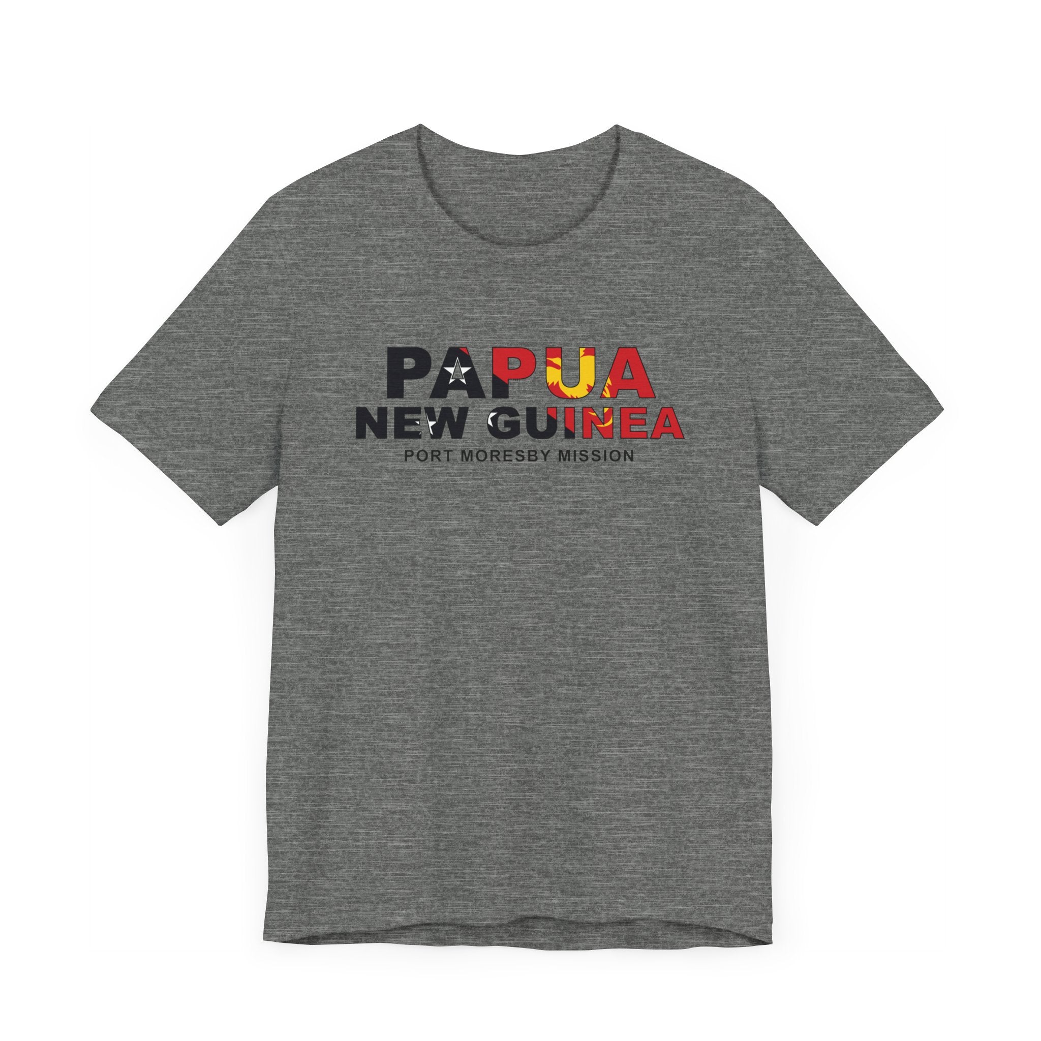 Papua New Guinea Port Moresby Mission Flag Title T-shirt - Mission Wishlist - LDS Missionary Gift Store
