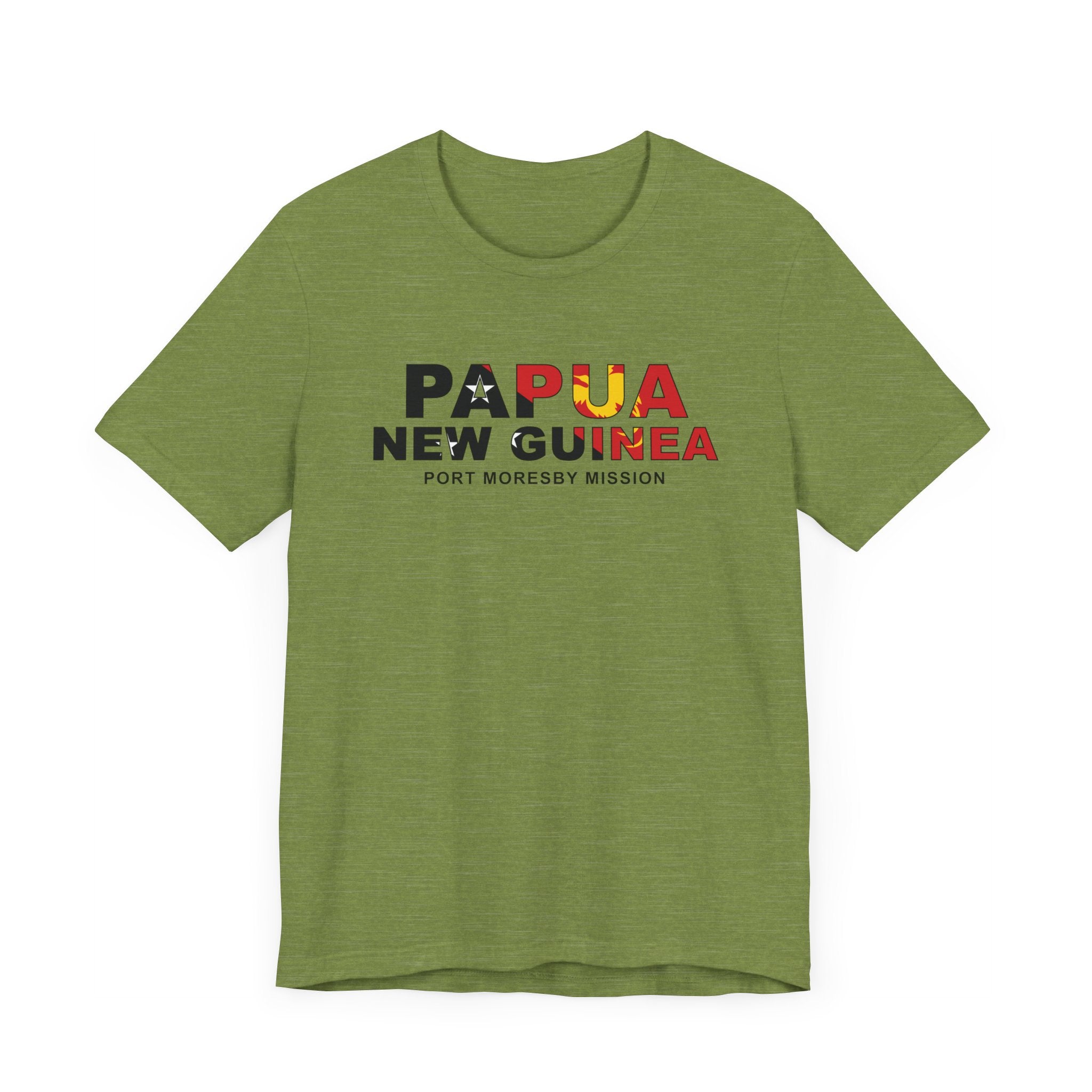 Papua New Guinea Port Moresby Mission Flag Title T-shirt - Mission Wishlist - LDS Missionary Gift Store