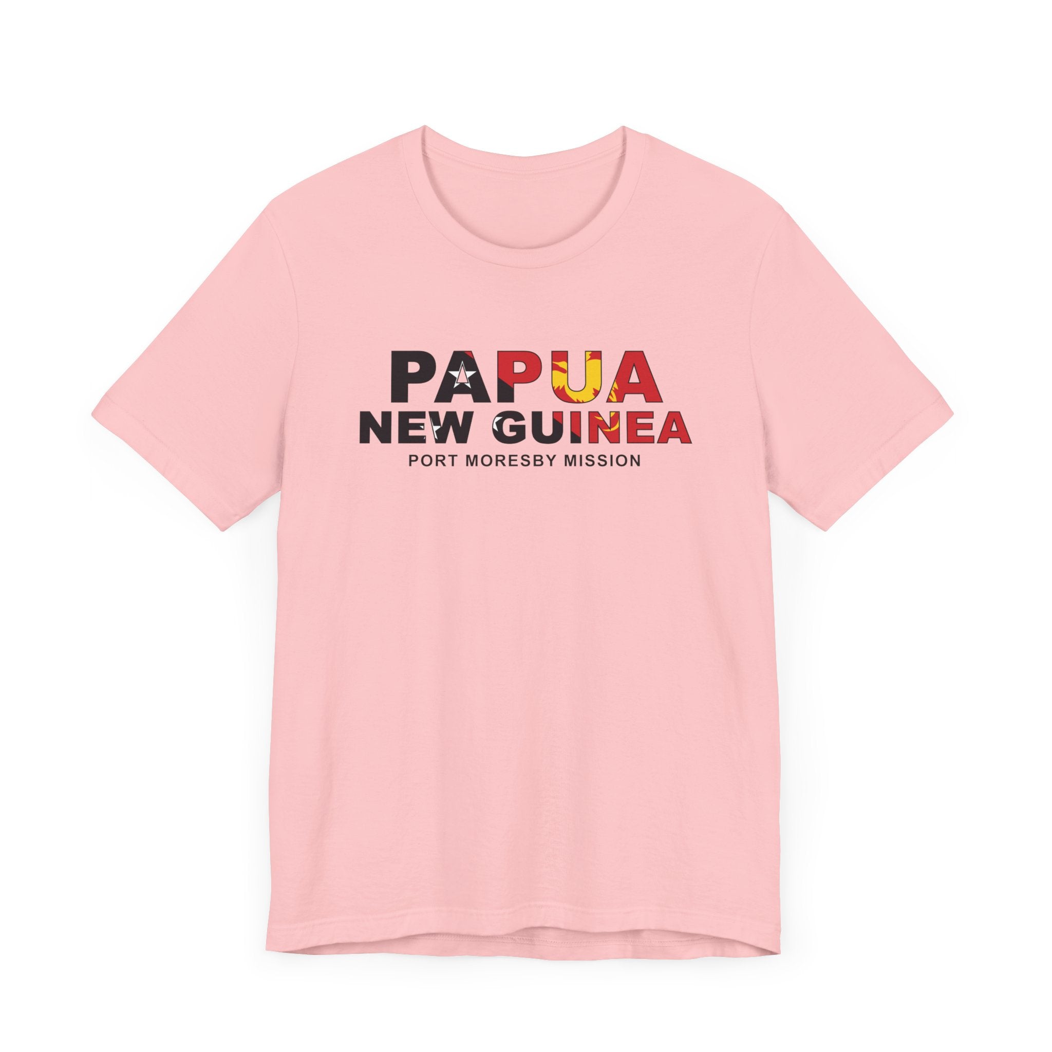 Papua New Guinea Port Moresby Mission Flag Title T-shirt - Mission Wishlist - LDS Missionary Gift Store
