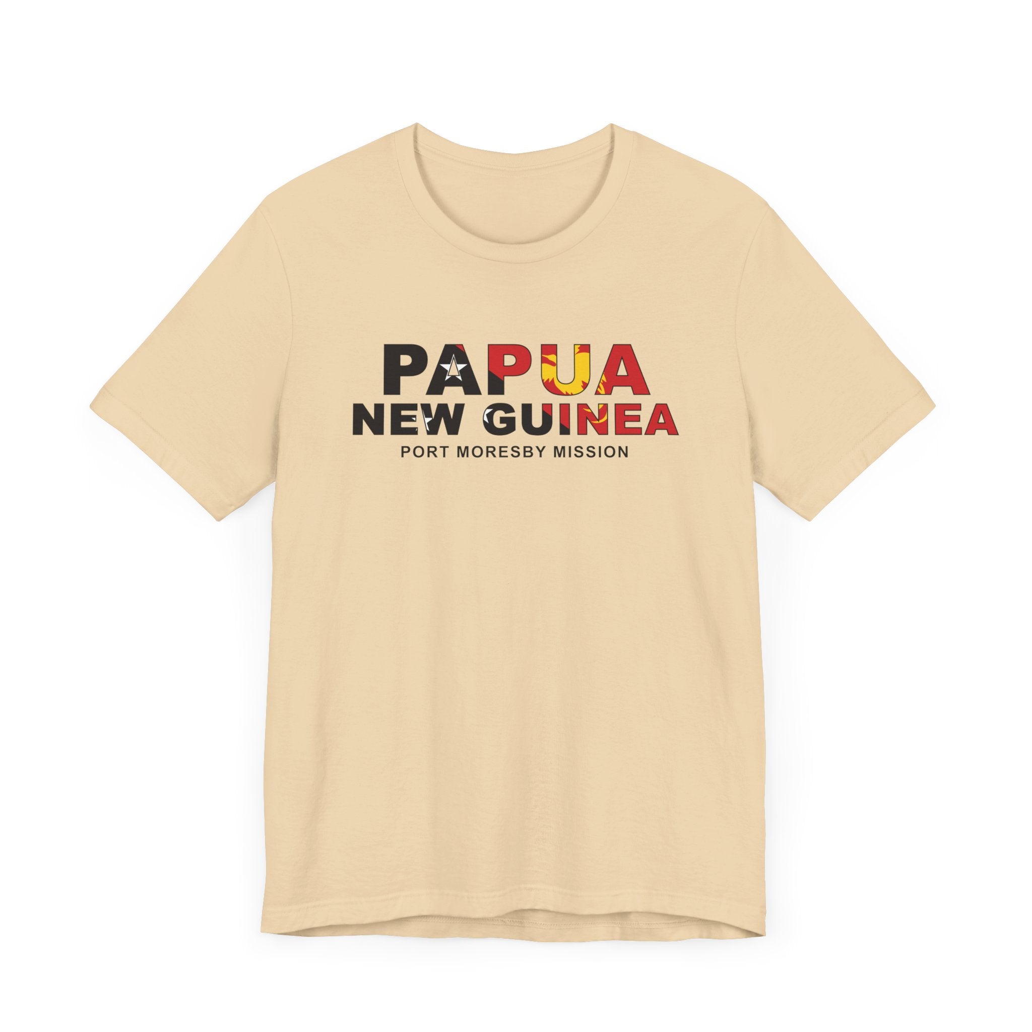 Papua New Guinea Port Moresby Mission Flag Title T-shirt - Mission Wishlist - LDS Missionary Gift Store