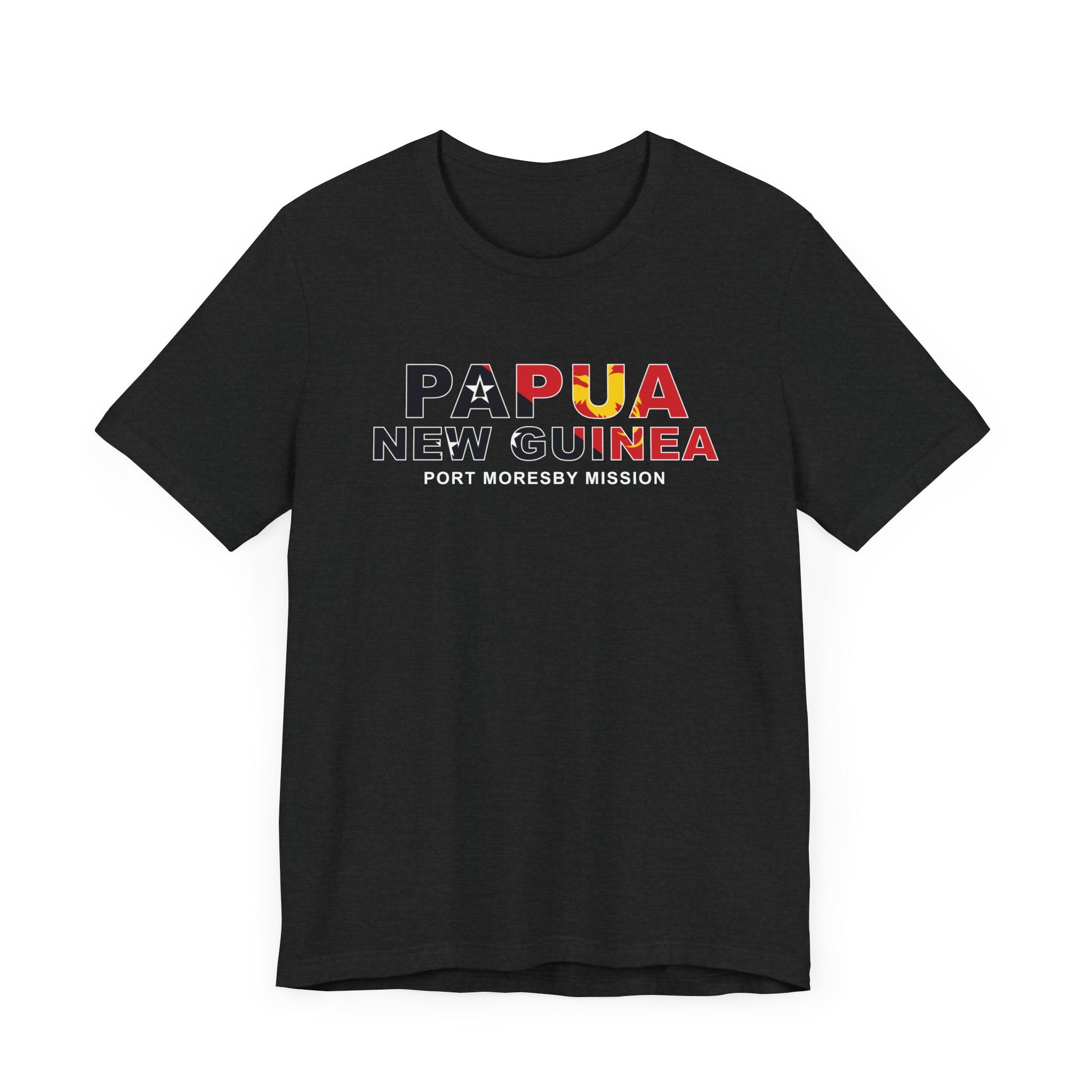Papua New Guinea Port Moresby Mission Flag Title T-shirt - Mission Wishlist - LDS Missionary Gift Store