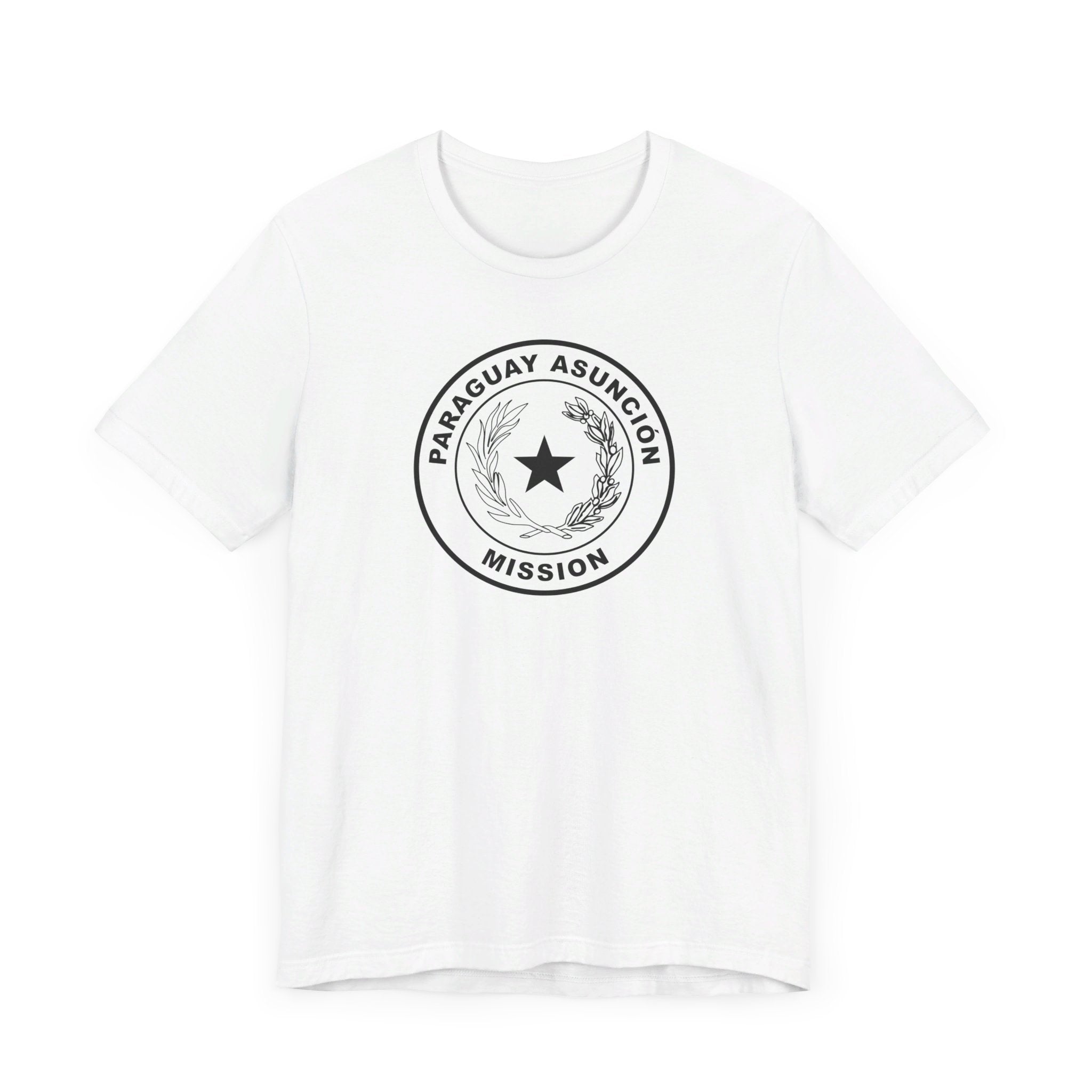Paraguay Asuncion Mission Circular Monochrome Logo T-Shirt - Mission Wishlist - LDS Missionary Gift Store