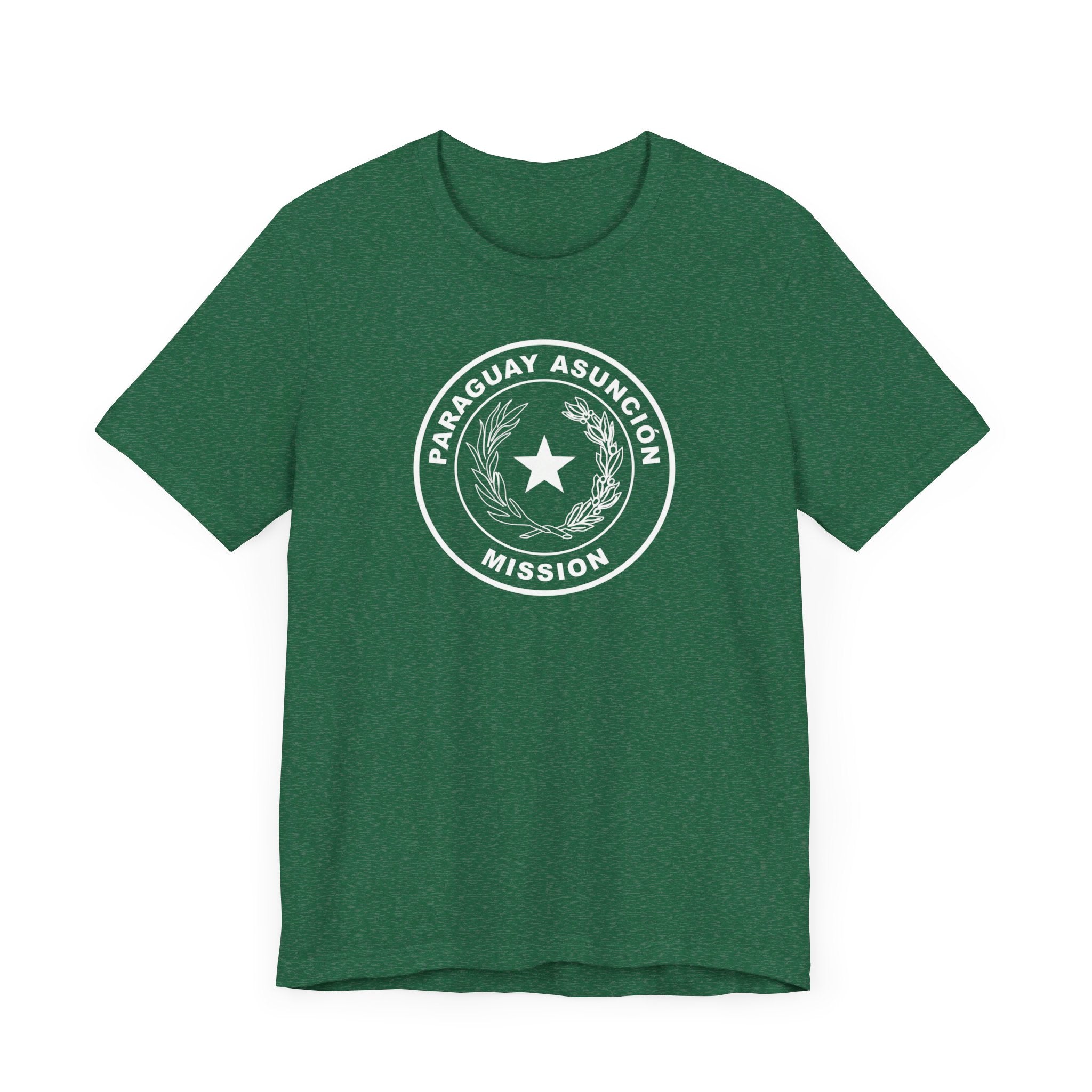 Paraguay Asuncion Mission Circular Monochrome Logo T-Shirt - Mission Wishlist - LDS Missionary Gift Store