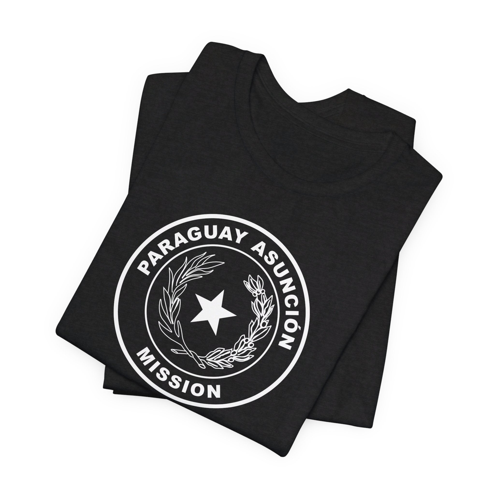 Paraguay Asuncion Mission Circular Monochrome Logo T-Shirt - Mission Wishlist - LDS Missionary Gift Store