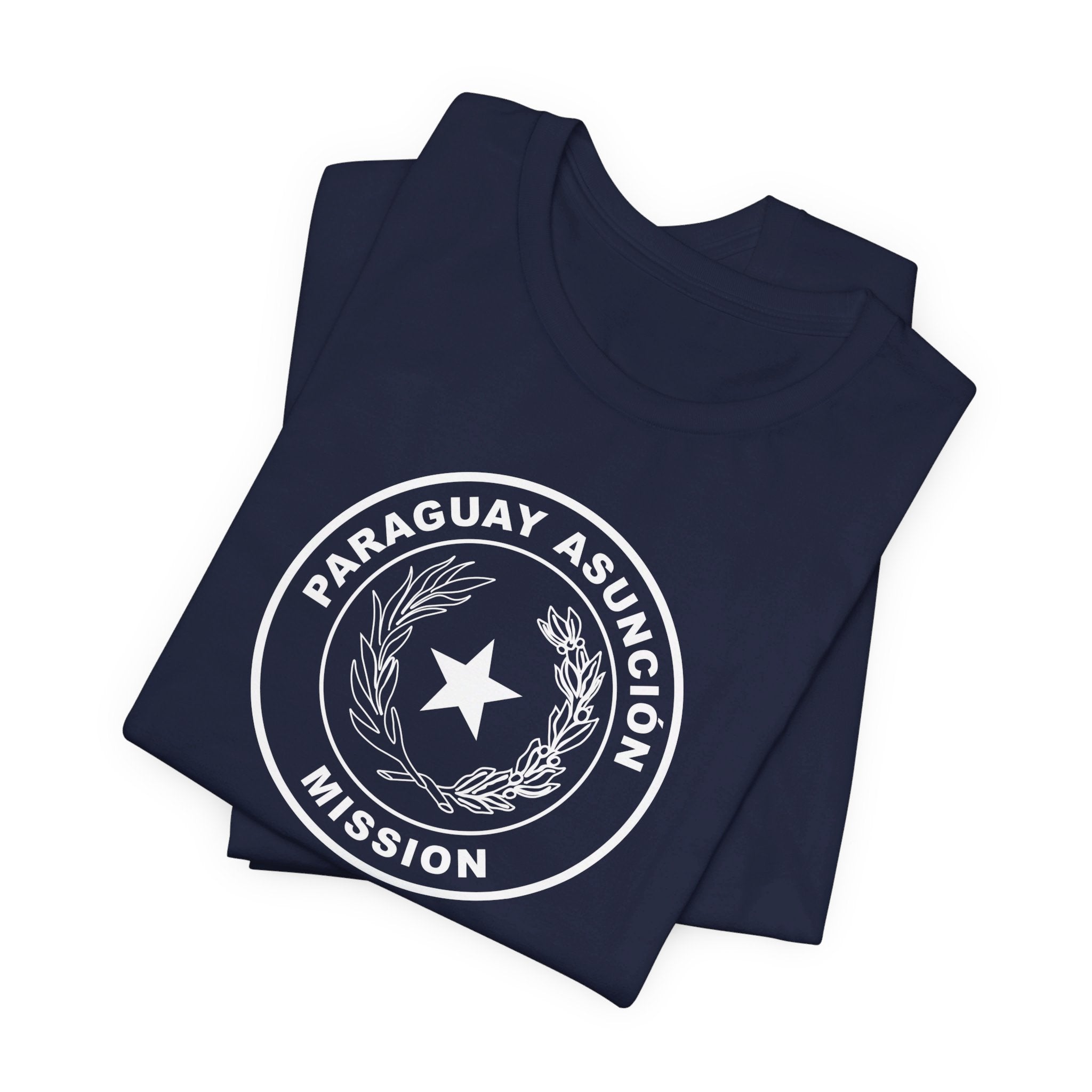 Paraguay Asuncion Mission Circular Monochrome Logo T-Shirt - Mission Wishlist - LDS Missionary Gift Store