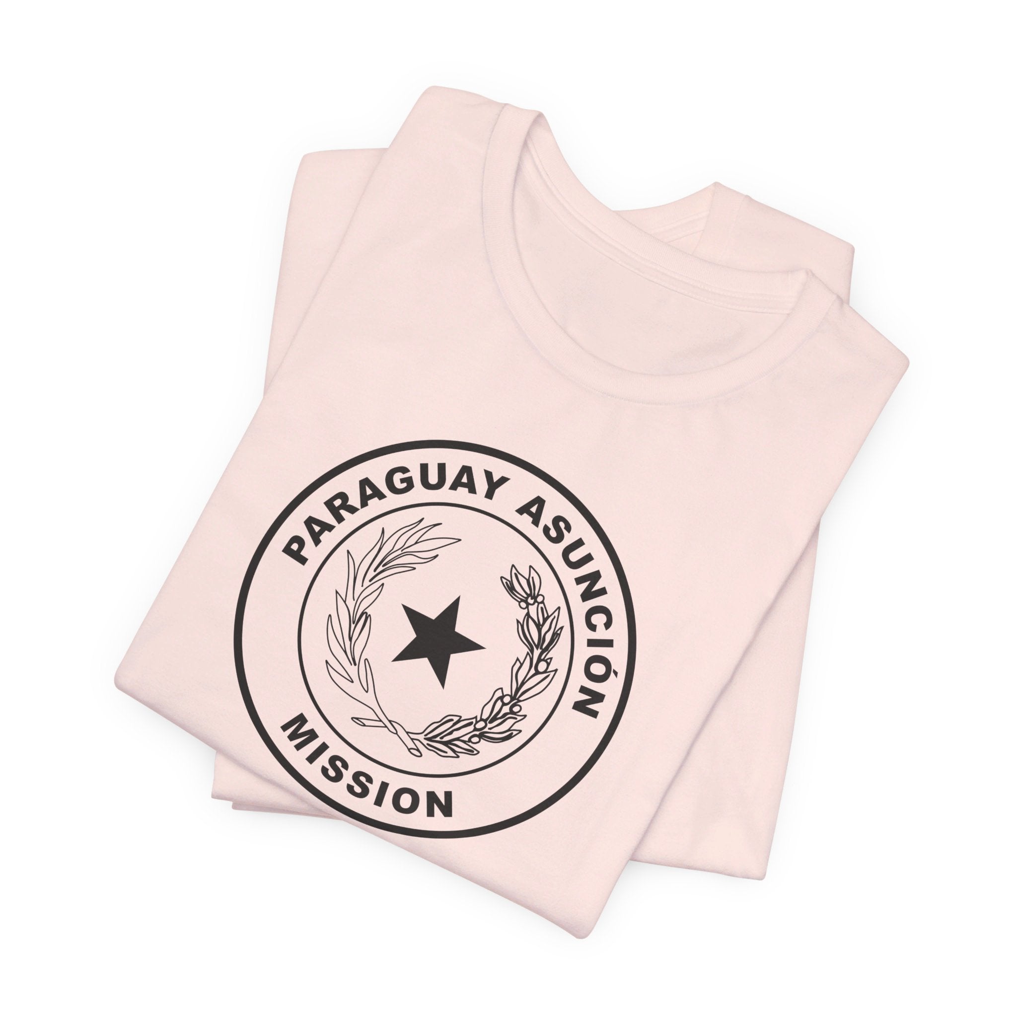Paraguay Asuncion Mission Circular Monochrome Logo T-Shirt - Mission Wishlist - LDS Missionary Gift Store