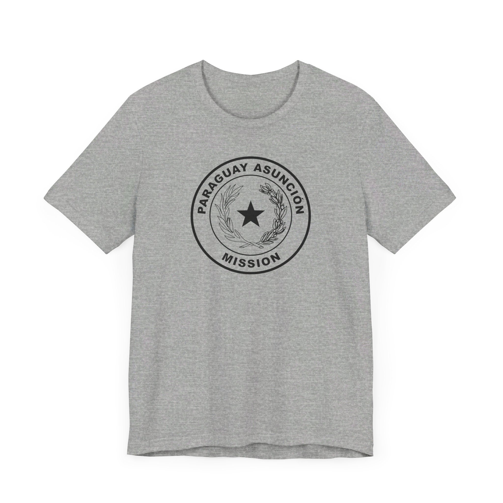 Paraguay Asuncion Mission Circular Monochrome Logo T-Shirt - Mission Wishlist - LDS Missionary Gift Store
