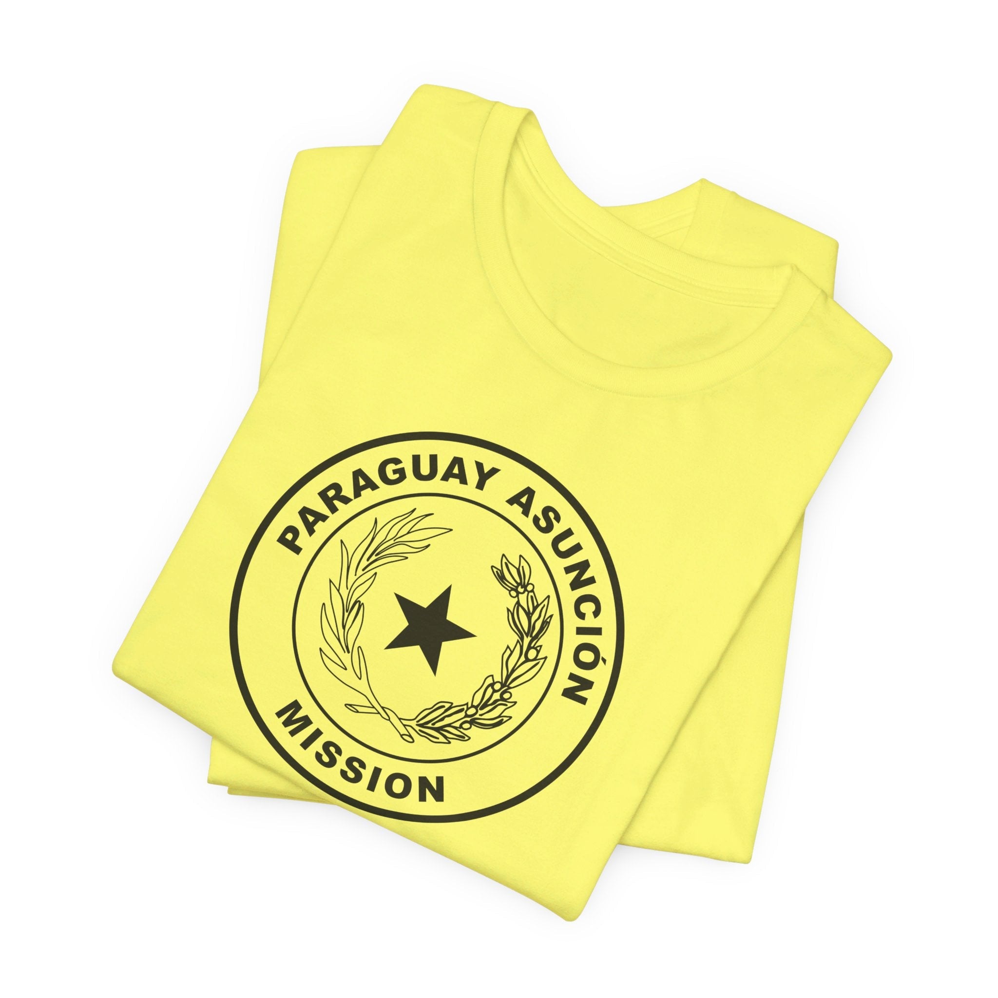 Paraguay Asuncion Mission Circular Monochrome Logo T-Shirt - Mission Wishlist - LDS Missionary Gift Store