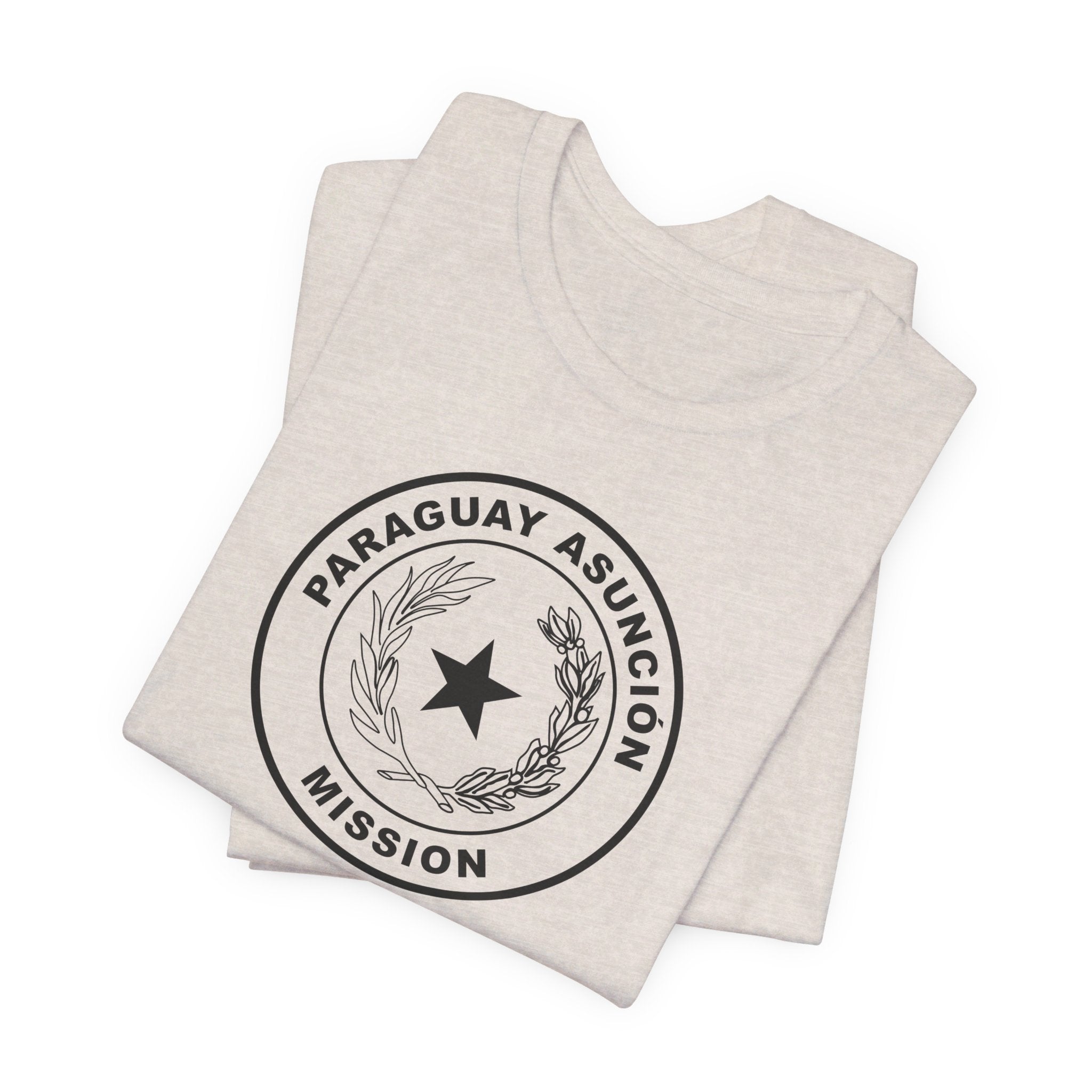 Paraguay Asuncion Mission Circular Monochrome Logo T-Shirt - Mission Wishlist - LDS Missionary Gift Store