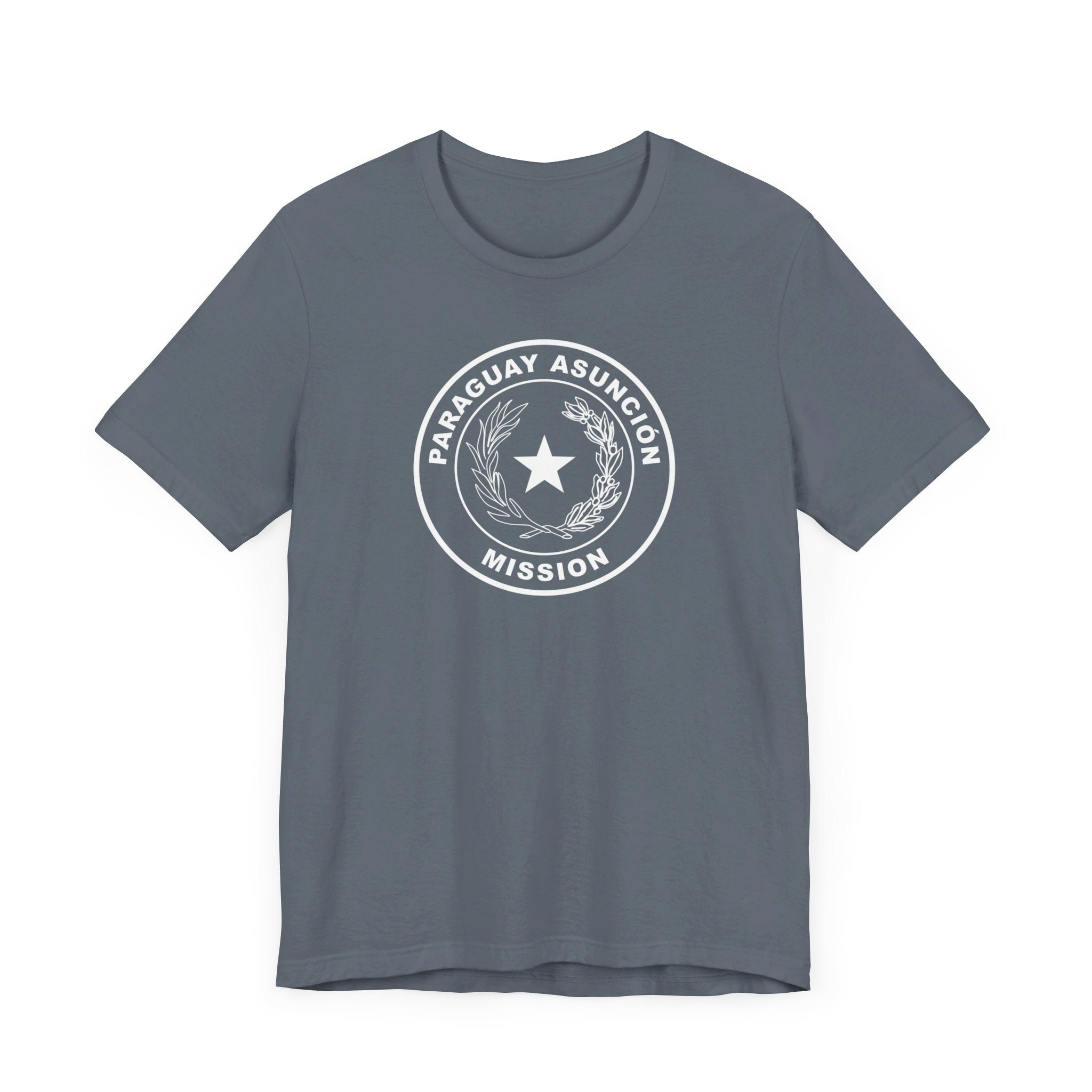 Paraguay Asuncion Mission Circular Monochrome Logo T-Shirt - Mission Wishlist - LDS Missionary Gift Store