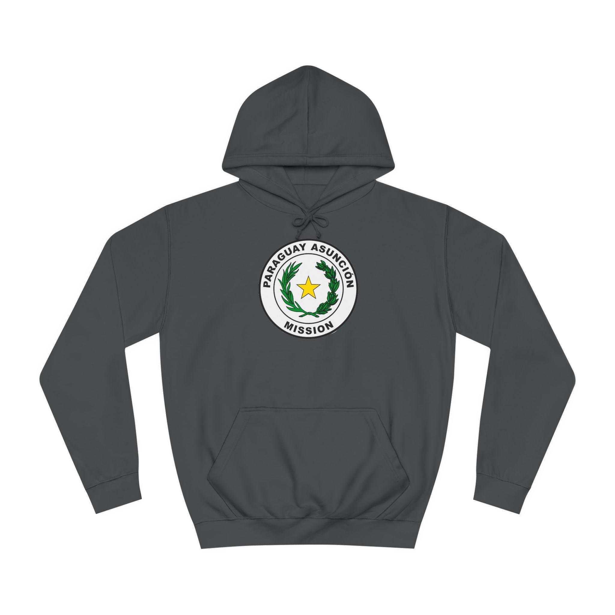 Paraguay Asuncion Mission Flag Logo (Black Border) College Hoodie - Mission Wishlist - LDS Missionary Gift Store