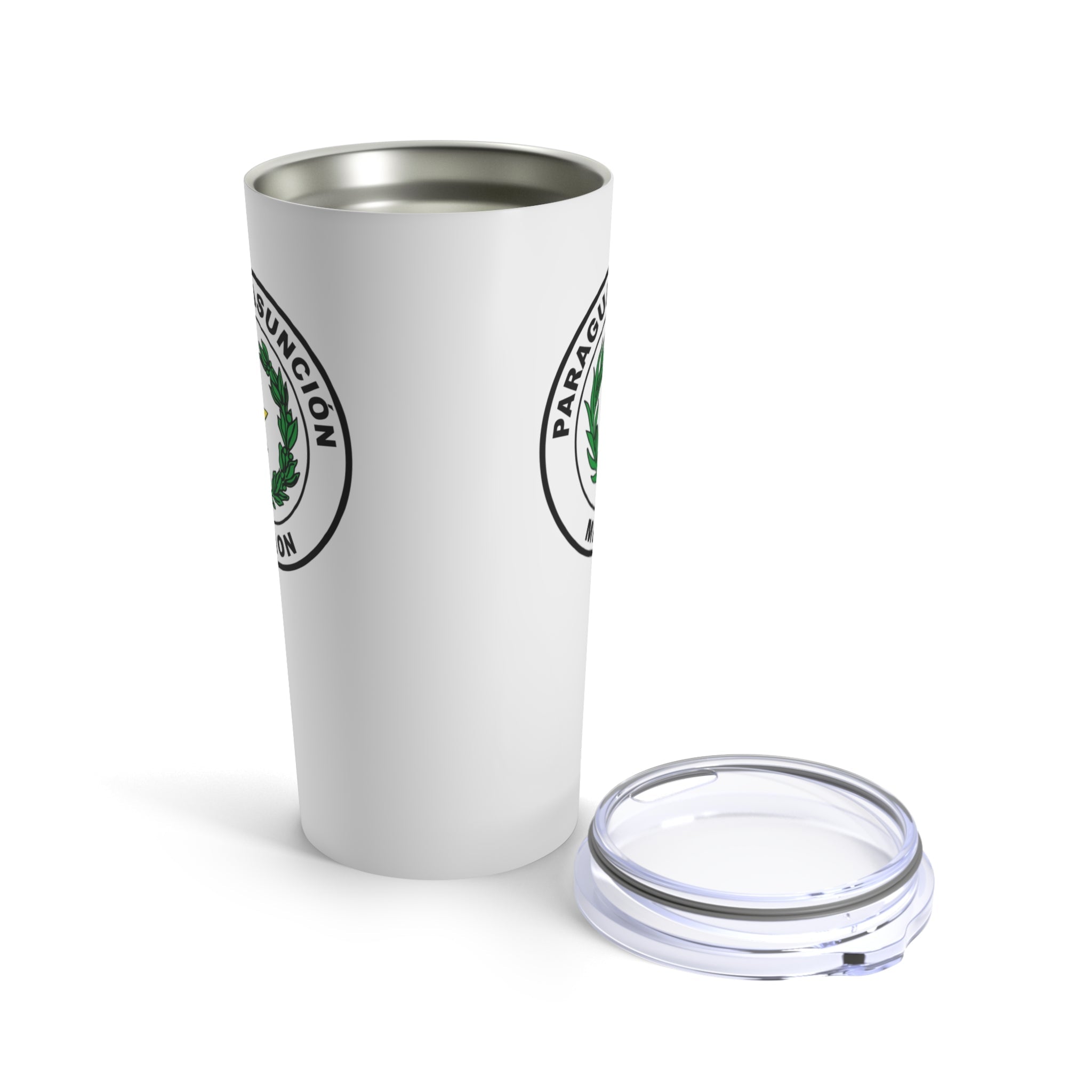 Paraguay Asuncion Mission Flag Logo Tumbler 20oz White - Latter-Day Saint LDS Missionary Gift - Book of Mormon