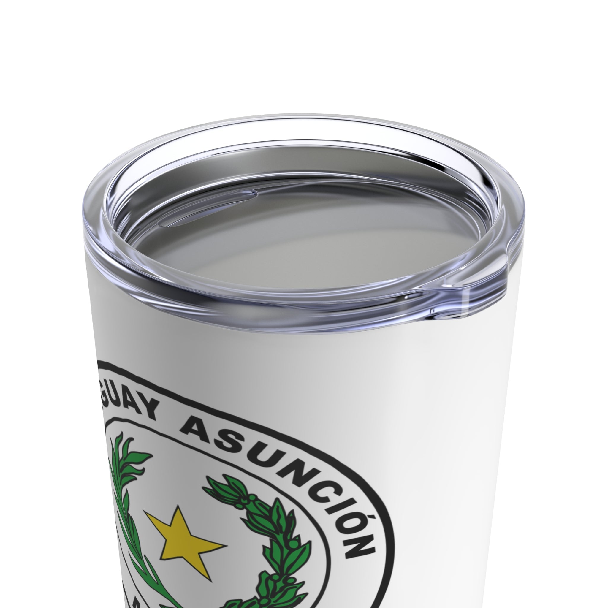 Paraguay Asuncion Mission Flag Logo Tumbler 20oz White - Latter-Day Saint LDS Missionary Gift - Book of Mormon
