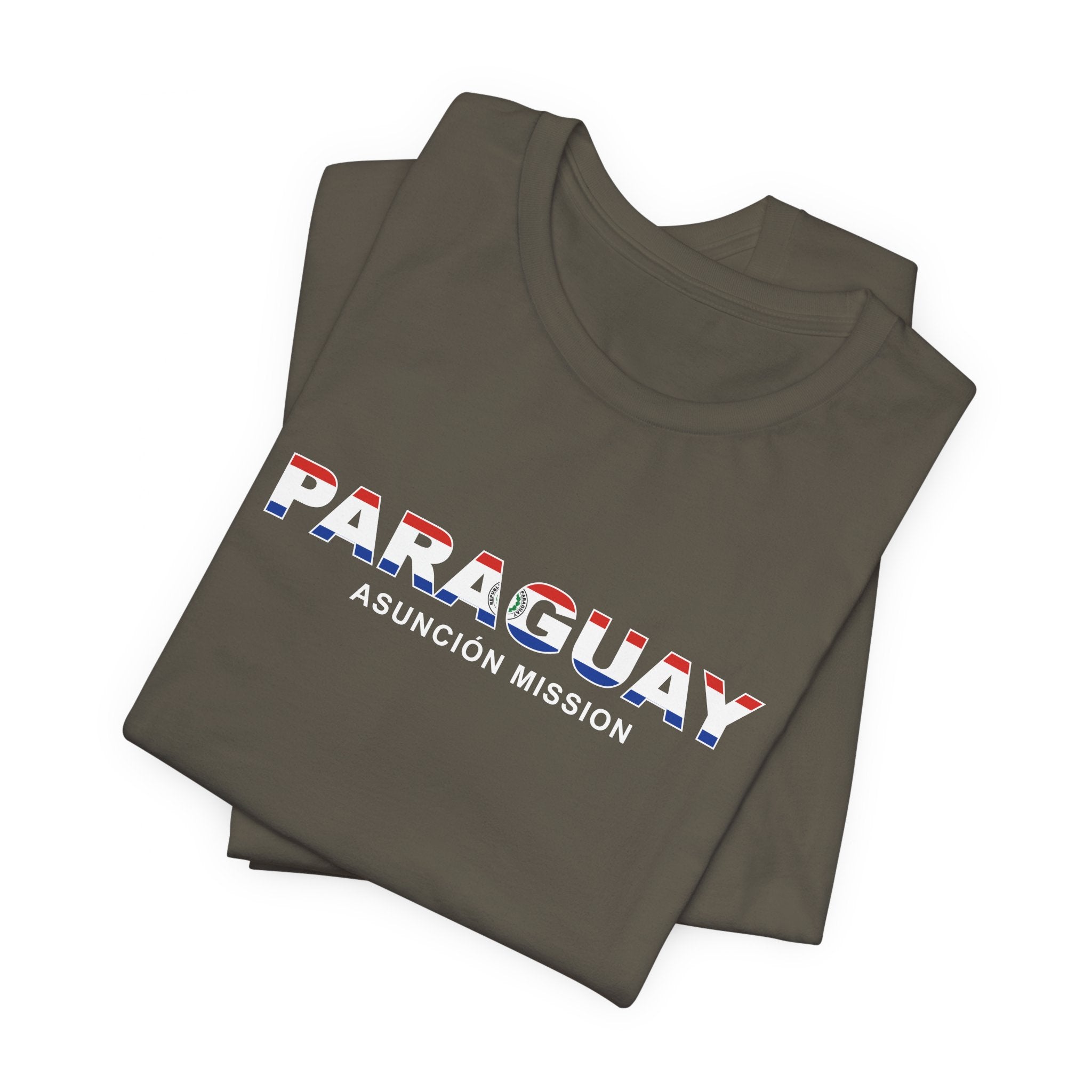 Paraguay Asuncion Mission Flag Title T-shirt - Mission Wishlist - LDS Missionary Gift Store
