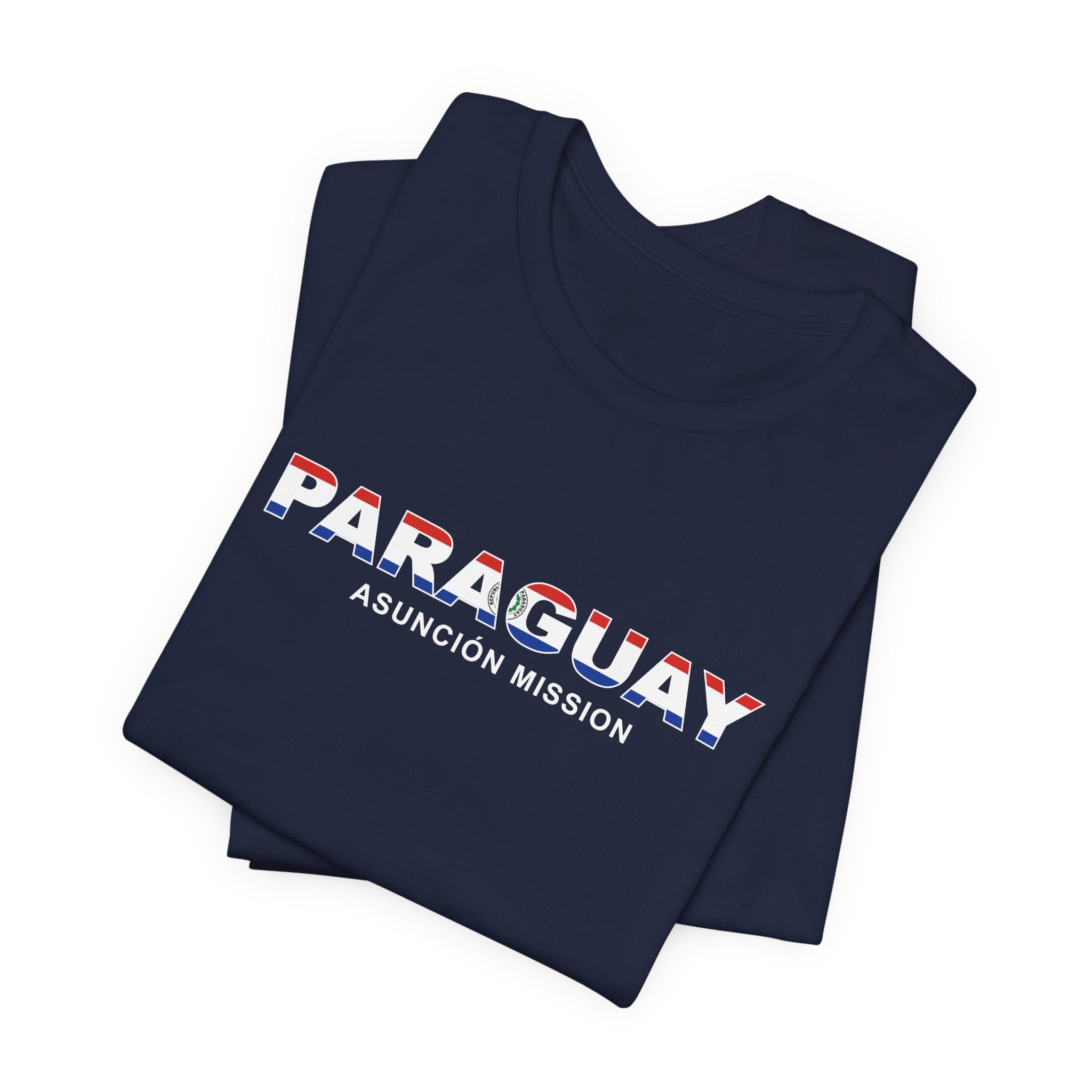 Paraguay Asuncion Mission Flag Title T-shirt - Mission Wishlist - LDS Missionary Gift Store