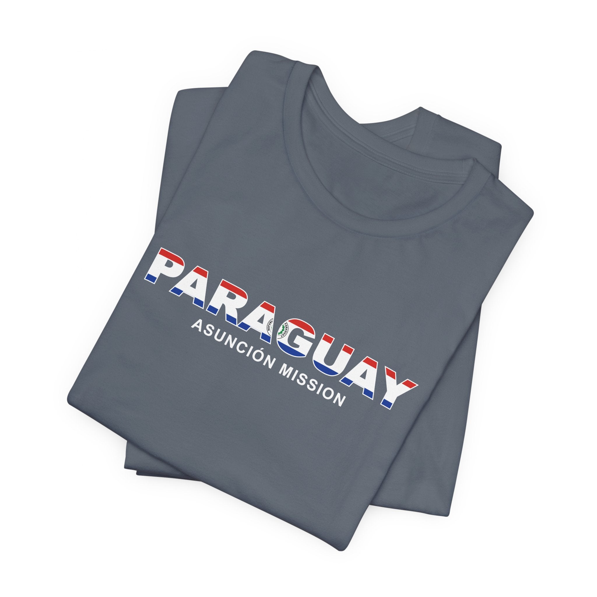 Paraguay Asuncion Mission Flag Title T-shirt - Mission Wishlist - LDS Missionary Gift Store
