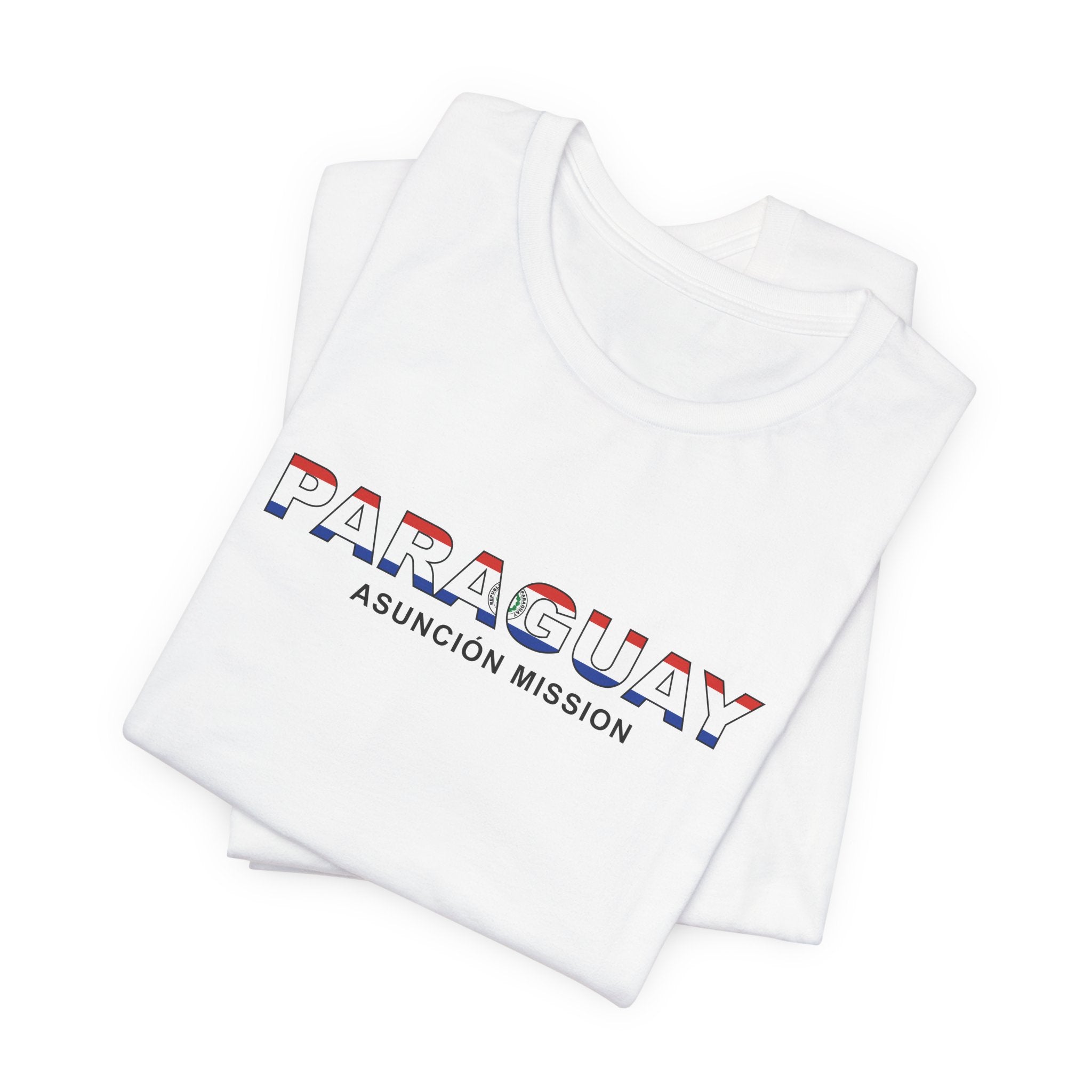 Paraguay Asuncion Mission Flag Title T-shirt - Mission Wishlist - LDS Missionary Gift Store