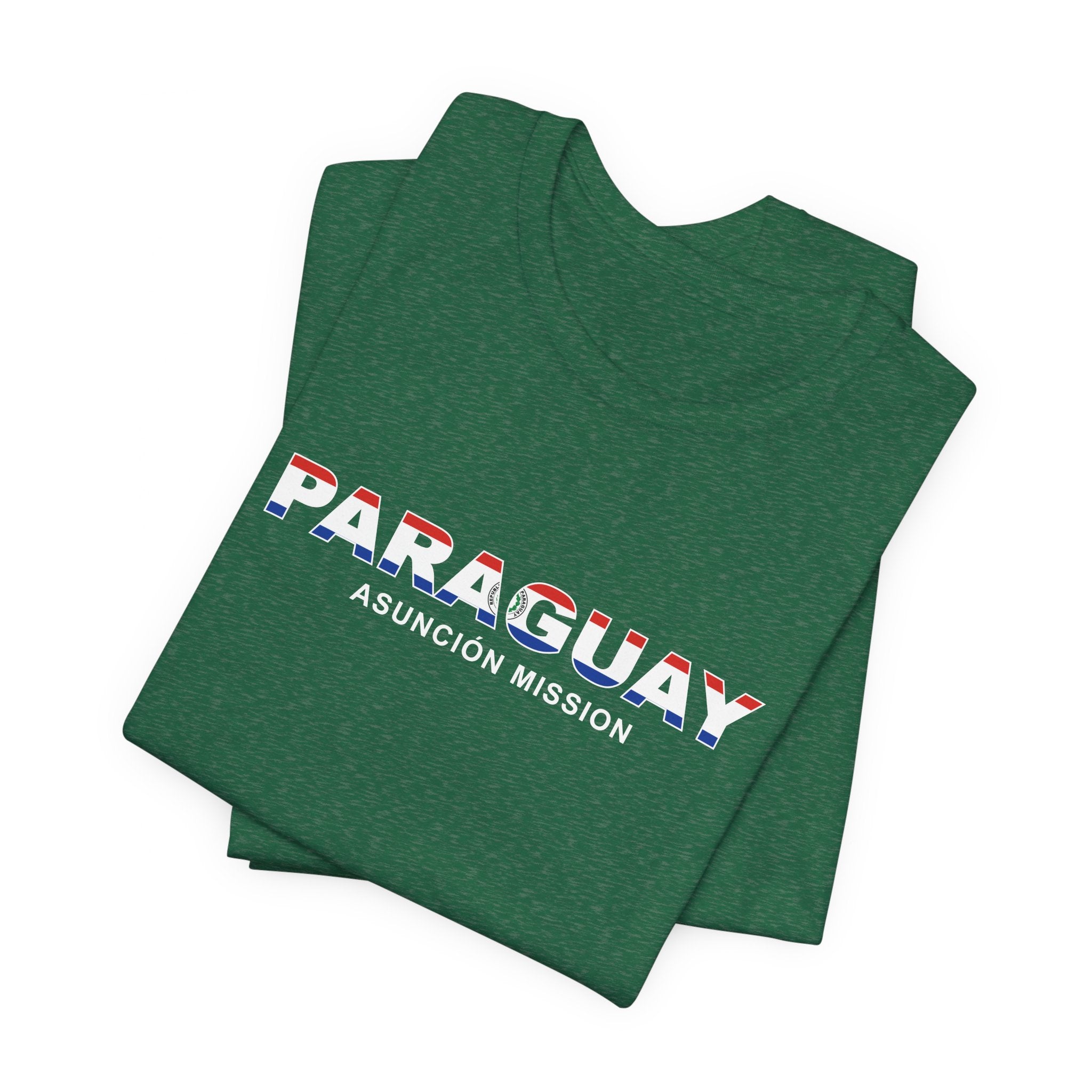 Paraguay Asuncion Mission Flag Title T-shirt - Mission Wishlist - LDS Missionary Gift Store