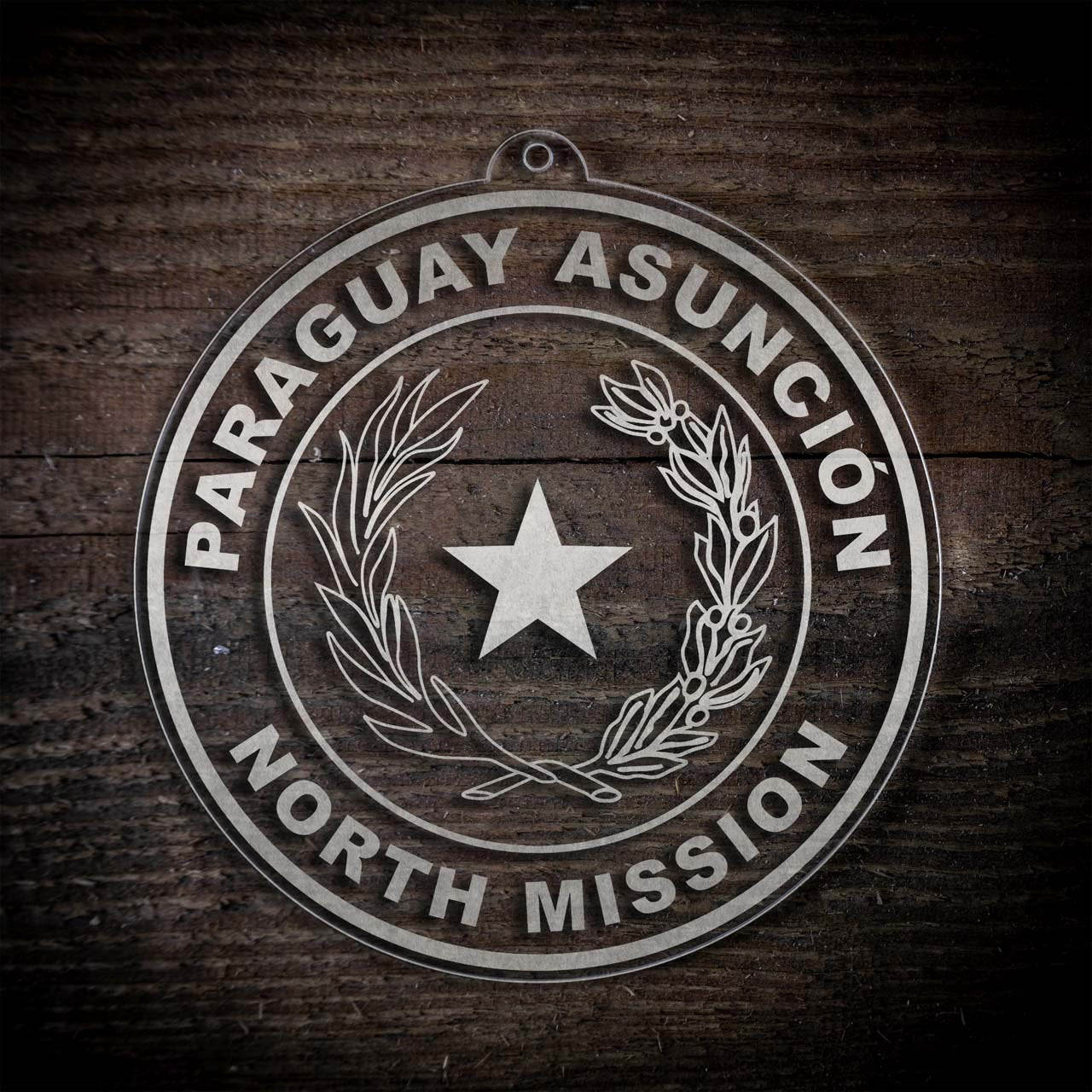 Paraguay Asuncion North Mission Christmas Ornament - Latter-Day Saint LDS Missionary Gift - Book of Mormon