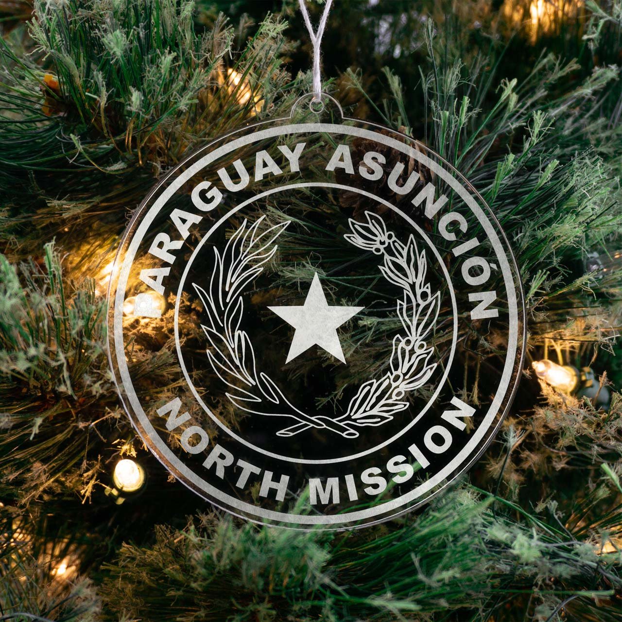 Paraguay Asuncion North Mission Christmas Ornament - Latter-Day Saint LDS Missionary Gift - Book of Mormon