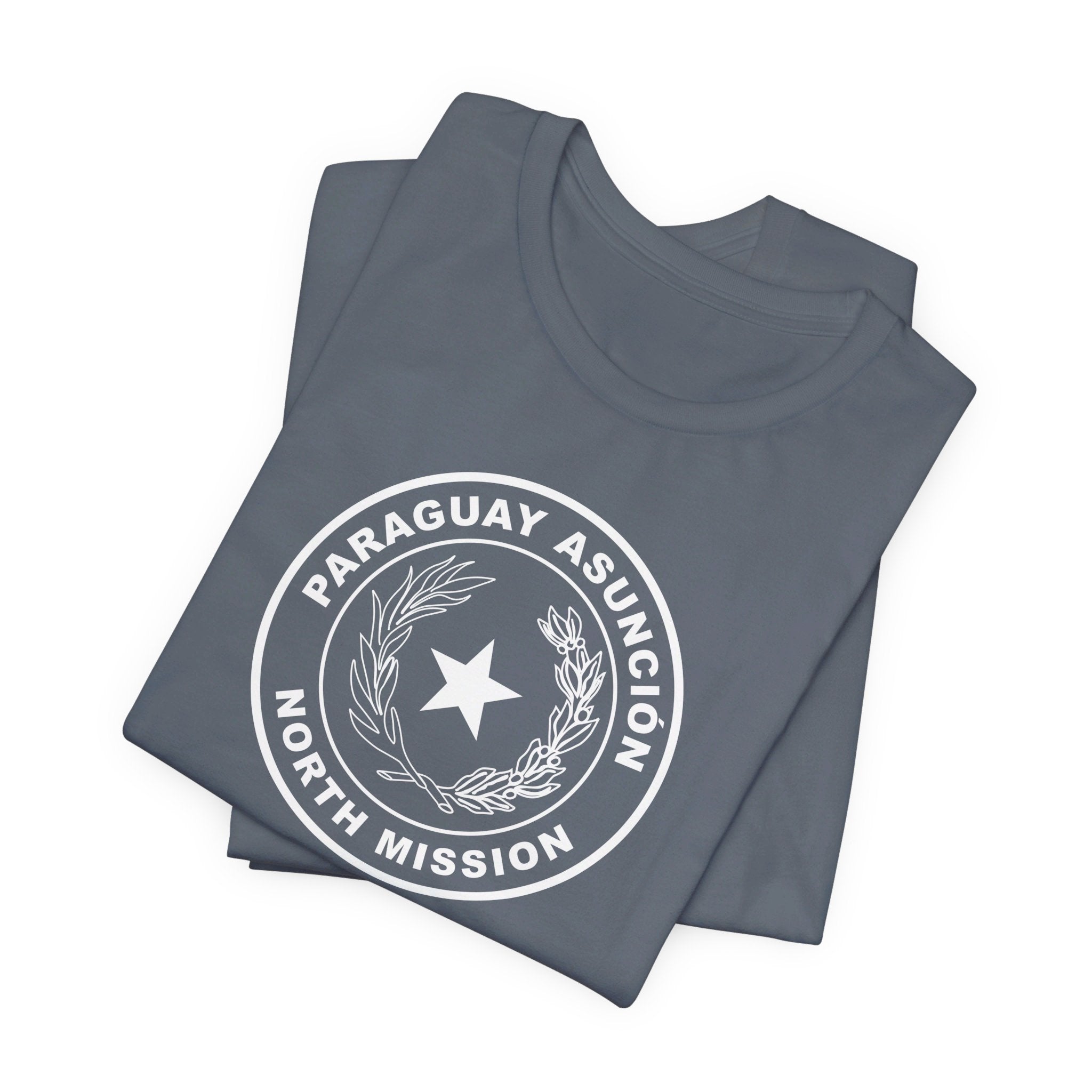 Paraguay Asuncion North Mission Circular Monochrome Logo T-Shirt - Mission Wishlist - LDS Missionary Gift Store