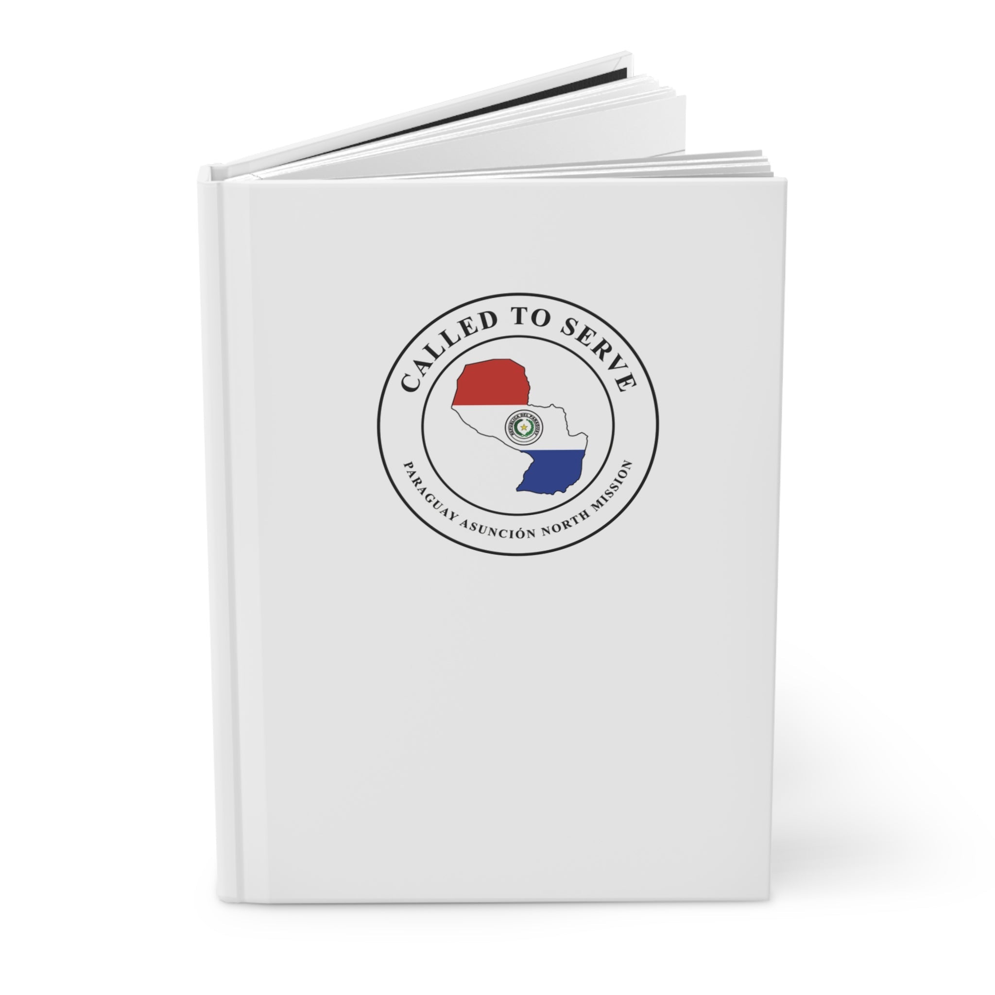 Paraguay Asuncion North Mission Flag Map Called to Serve White Hardcover Journal Matte - Latter-Day Saint LDS Missionary Gift - Book of Mormon
