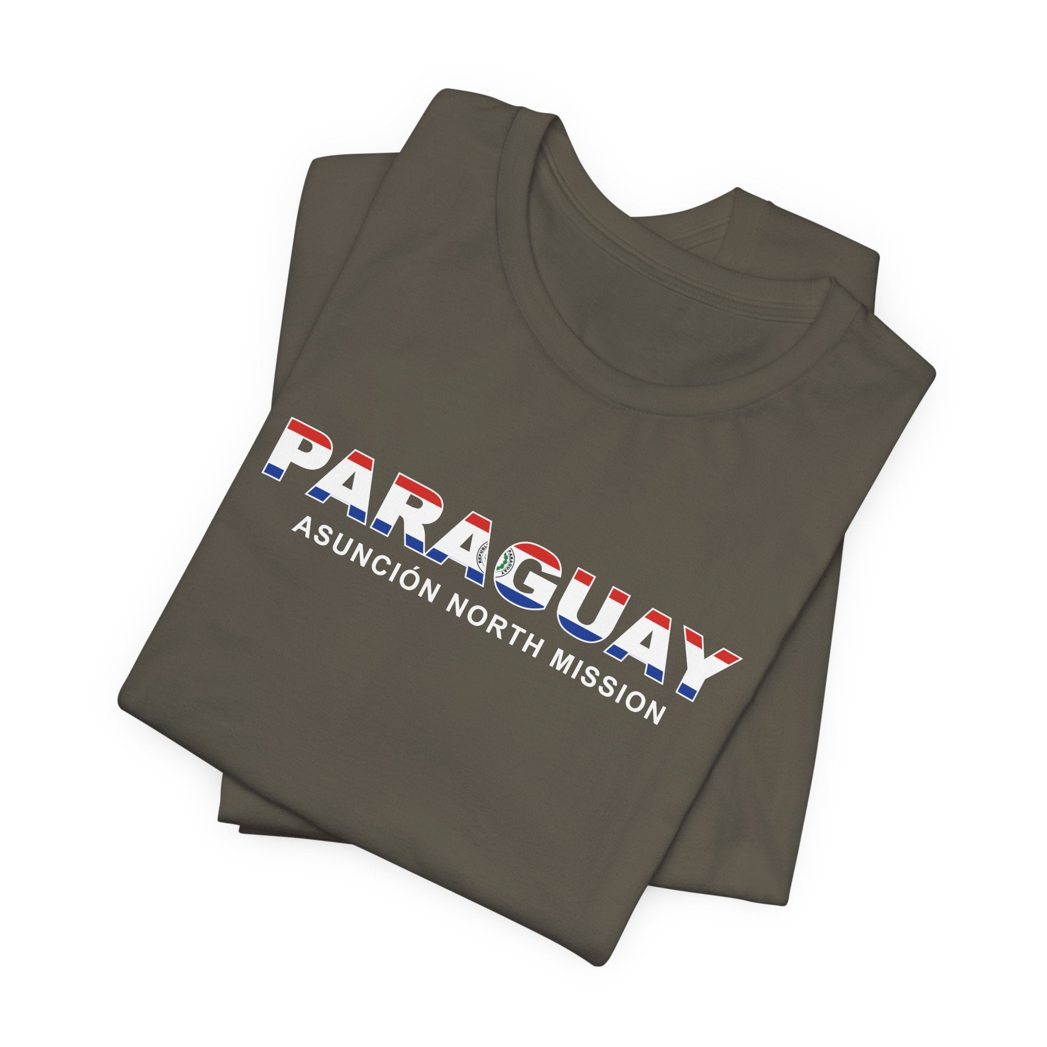 Paraguay Asuncion North Mission Flag Title T-shirt - Mission Wishlist - LDS Missionary Gift Store