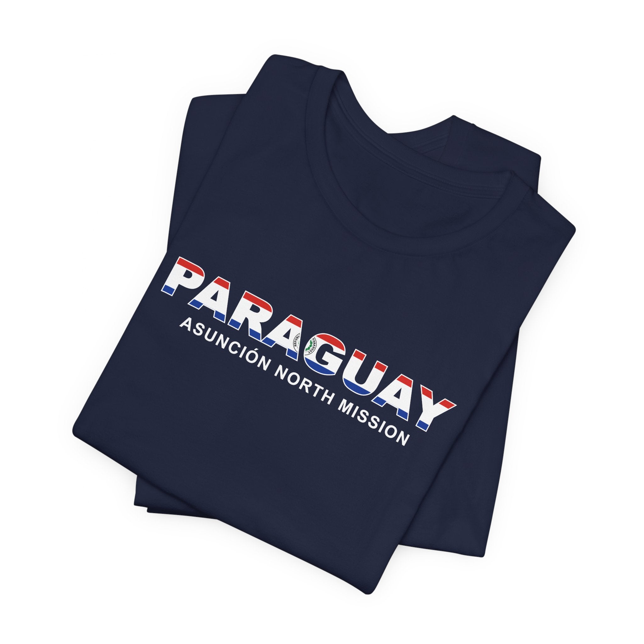 Paraguay Asuncion North Mission Flag Title T-shirt - Mission Wishlist - LDS Missionary Gift Store