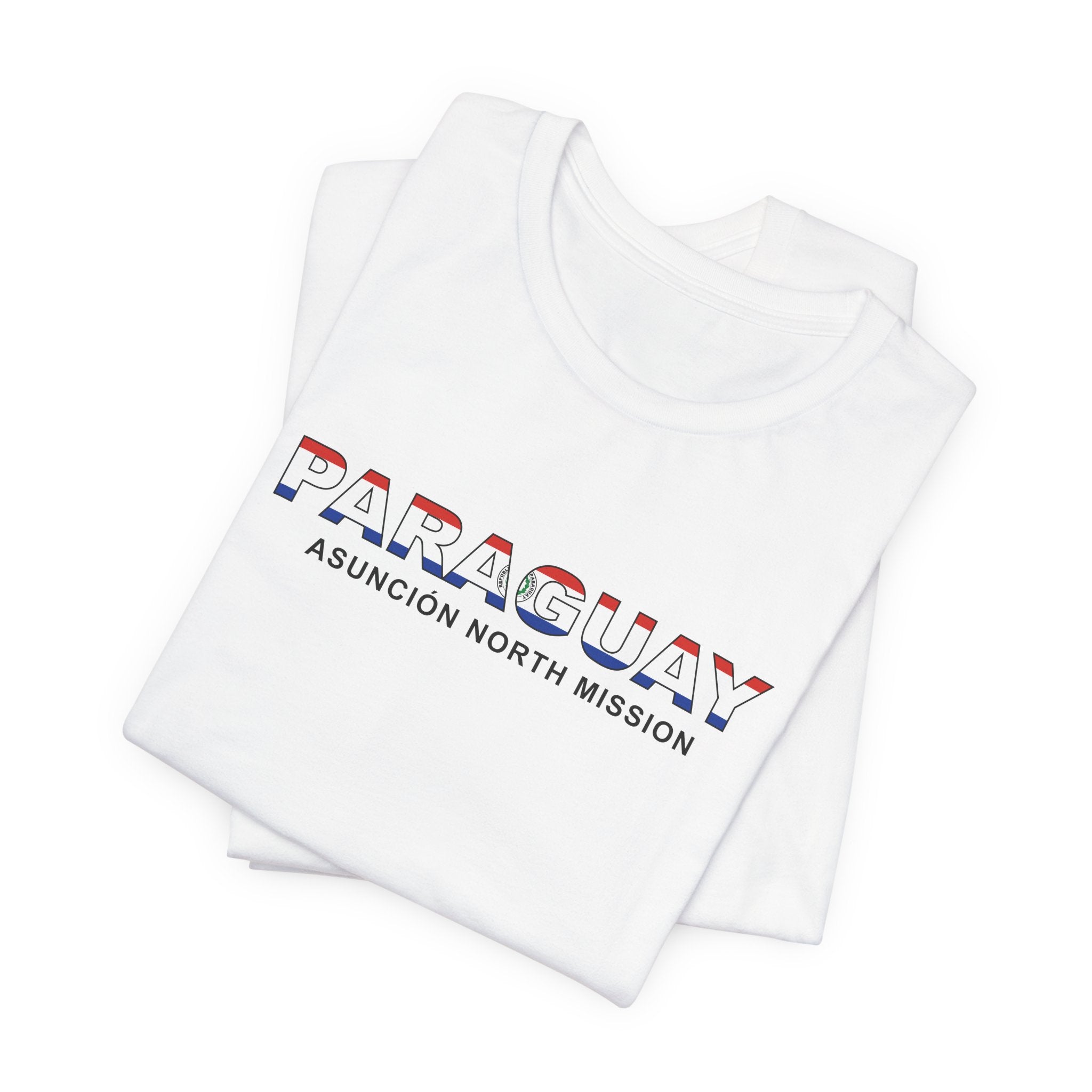 Paraguay Asuncion North Mission Flag Title T-shirt - Mission Wishlist - LDS Missionary Gift Store