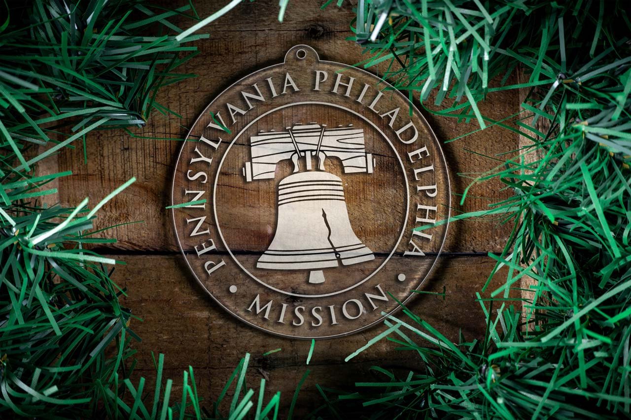 Pennsylvania Philadelphia Mission Christmas Ornament - Latter-Day Saint LDS Missionary Gift - Book of Mormon