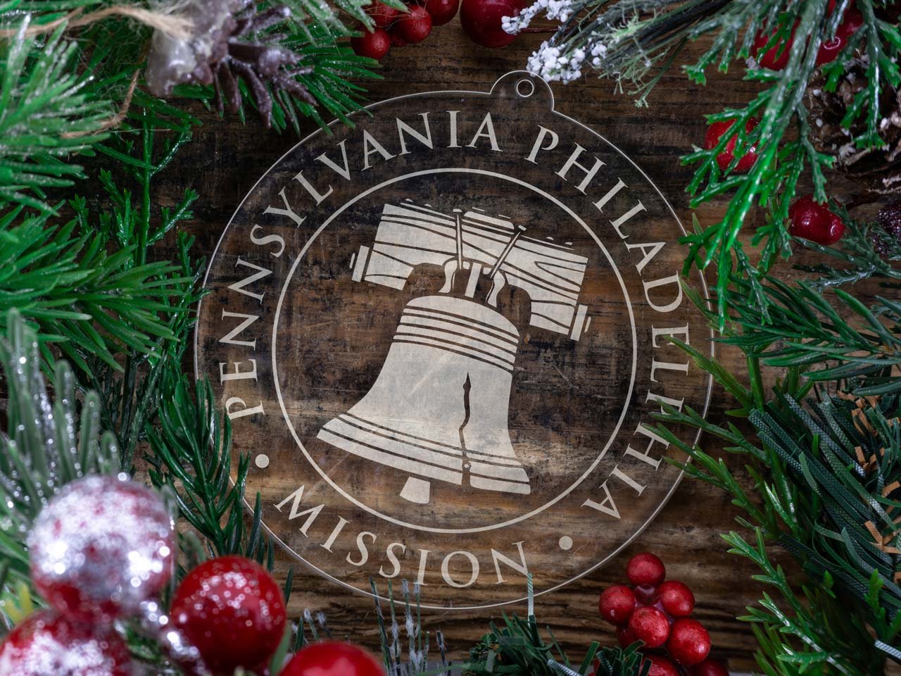 Pennsylvania Philadelphia Mission Christmas Ornament - Latter-Day Saint LDS Missionary Gift - Book of Mormon