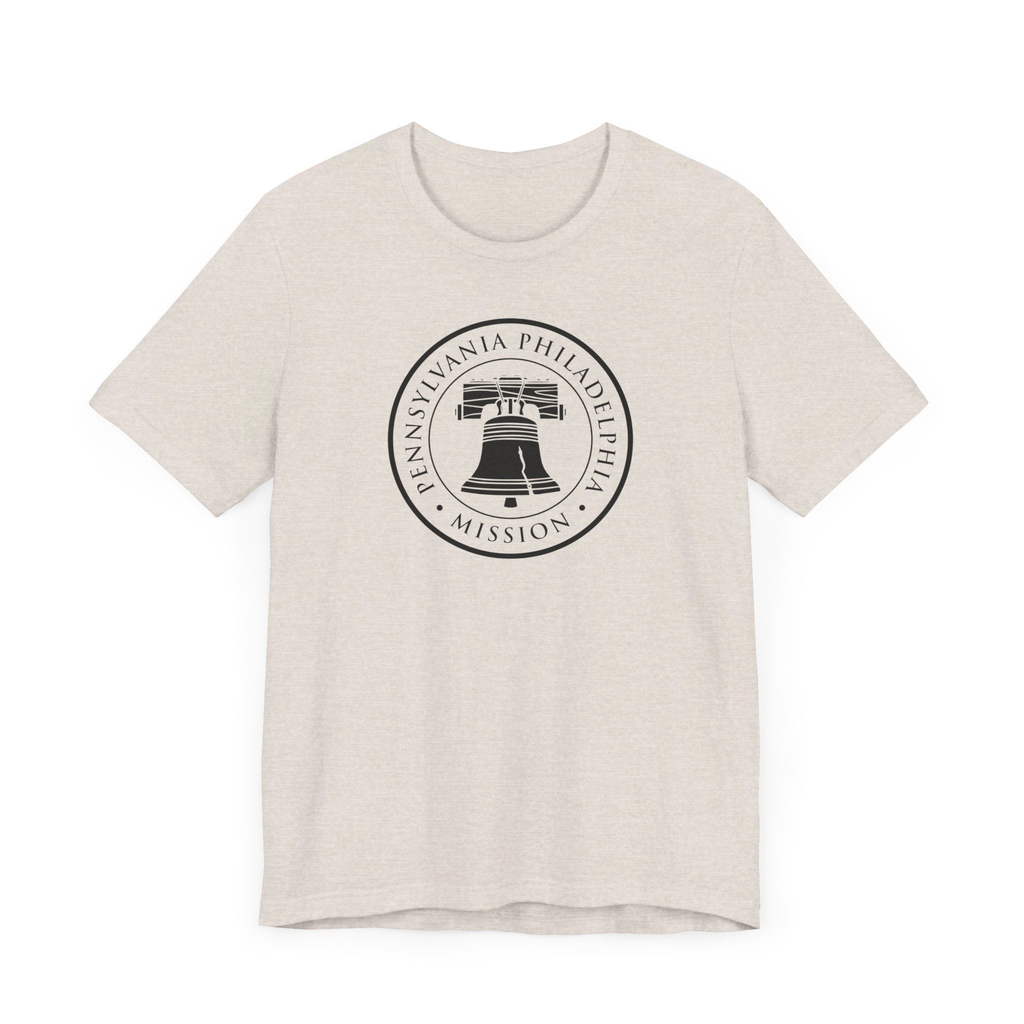 Pennsylvania Philadelphia Mission Circular Monochrome Logo T-Shirt - Mission Wishlist - LDS Missionary Gift Store