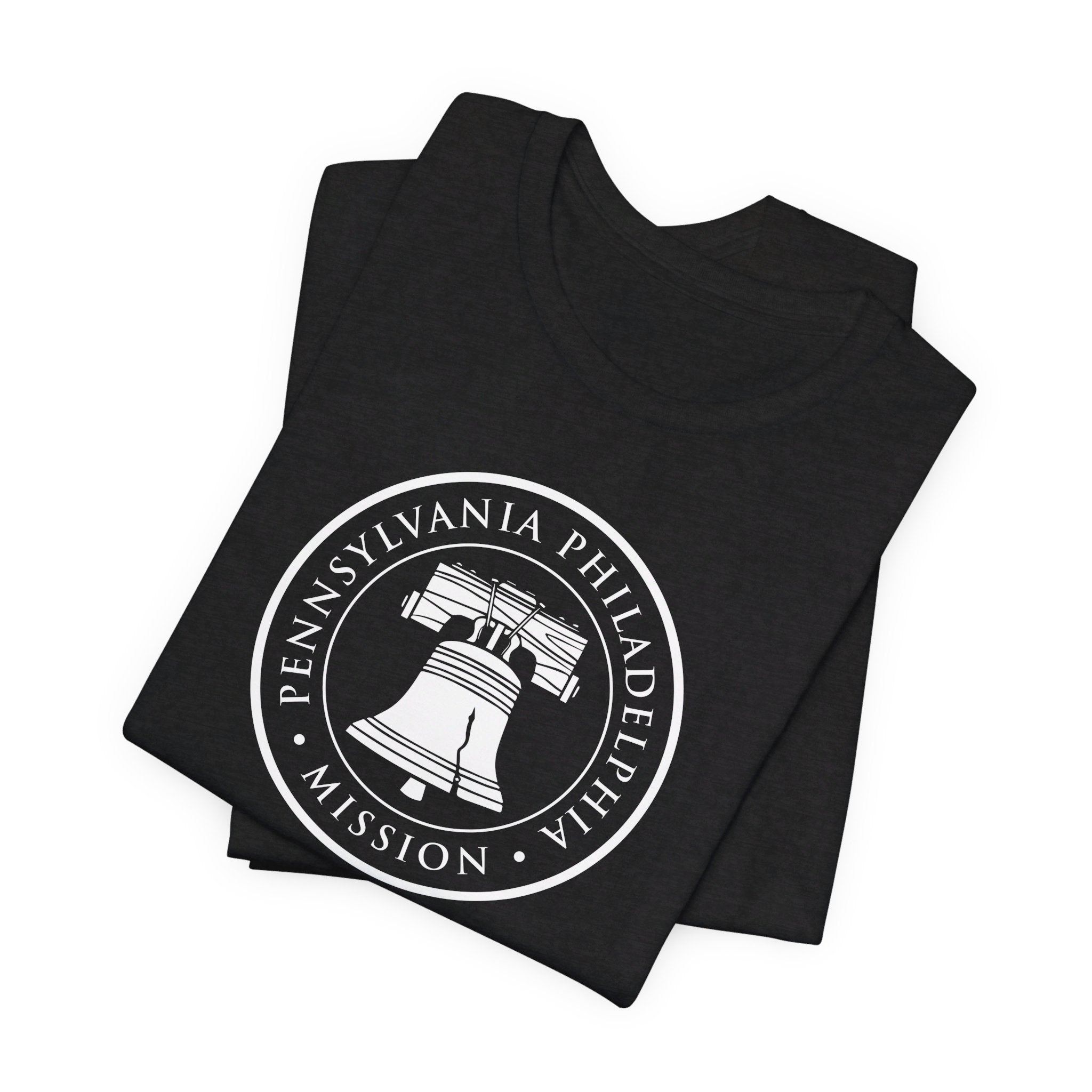 Pennsylvania Philadelphia Mission Circular Monochrome Logo T-Shirt - Mission Wishlist - LDS Missionary Gift Store
