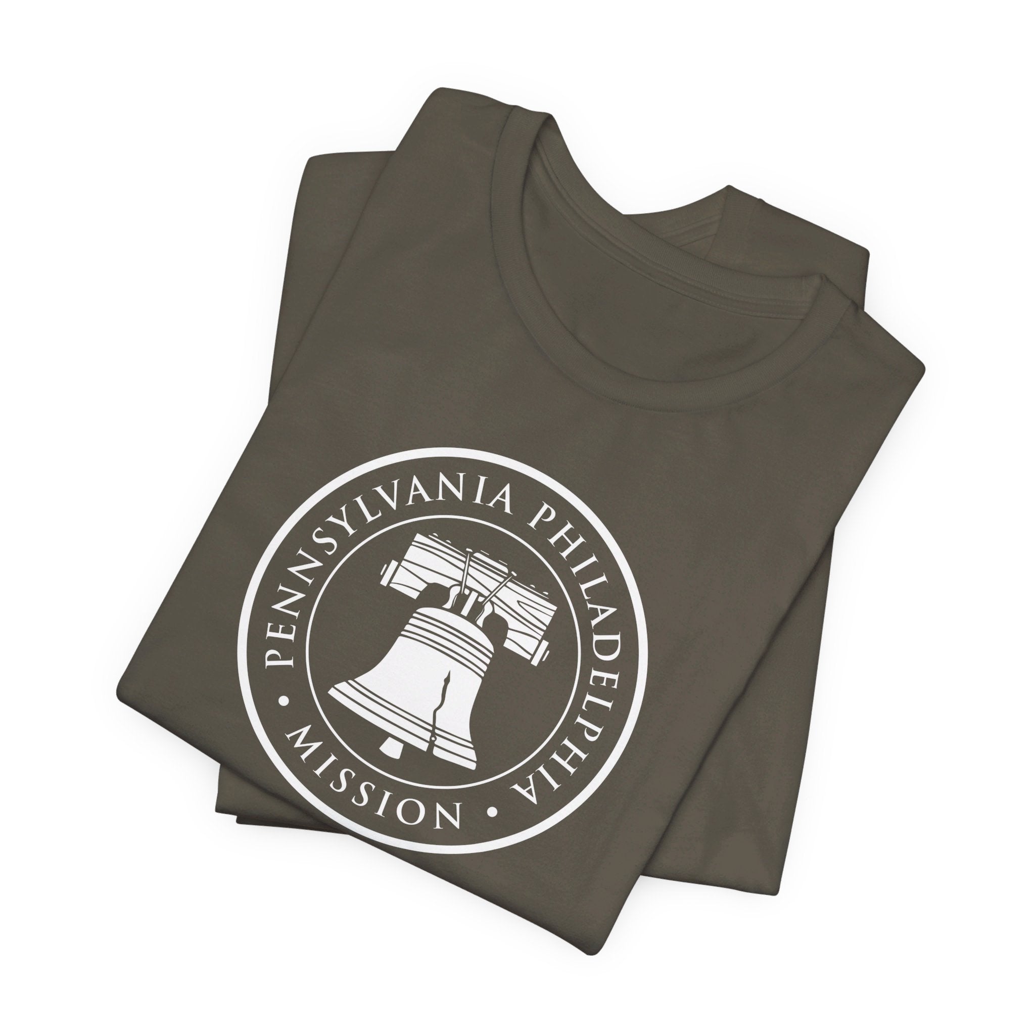 Pennsylvania Philadelphia Mission Circular Monochrome Logo T-Shirt - Mission Wishlist - LDS Missionary Gift Store