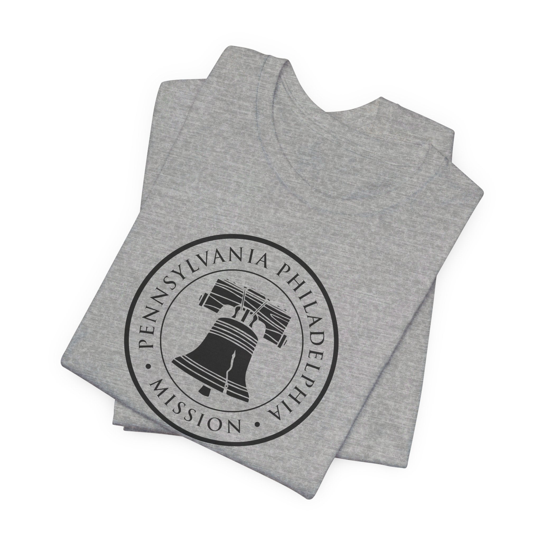 Pennsylvania Philadelphia Mission Circular Monochrome Logo T-Shirt - Mission Wishlist - LDS Missionary Gift Store