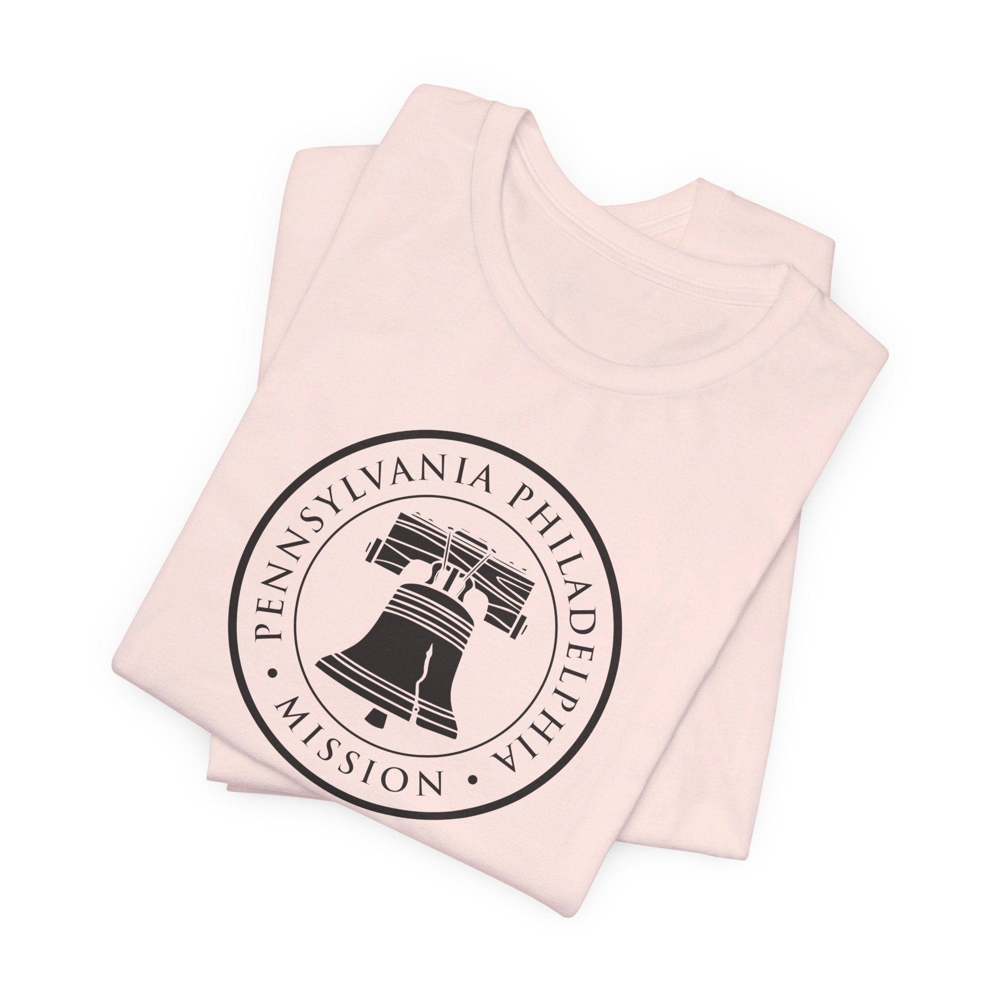 Pennsylvania Philadelphia Mission Circular Monochrome Logo T-Shirt - Mission Wishlist - LDS Missionary Gift Store