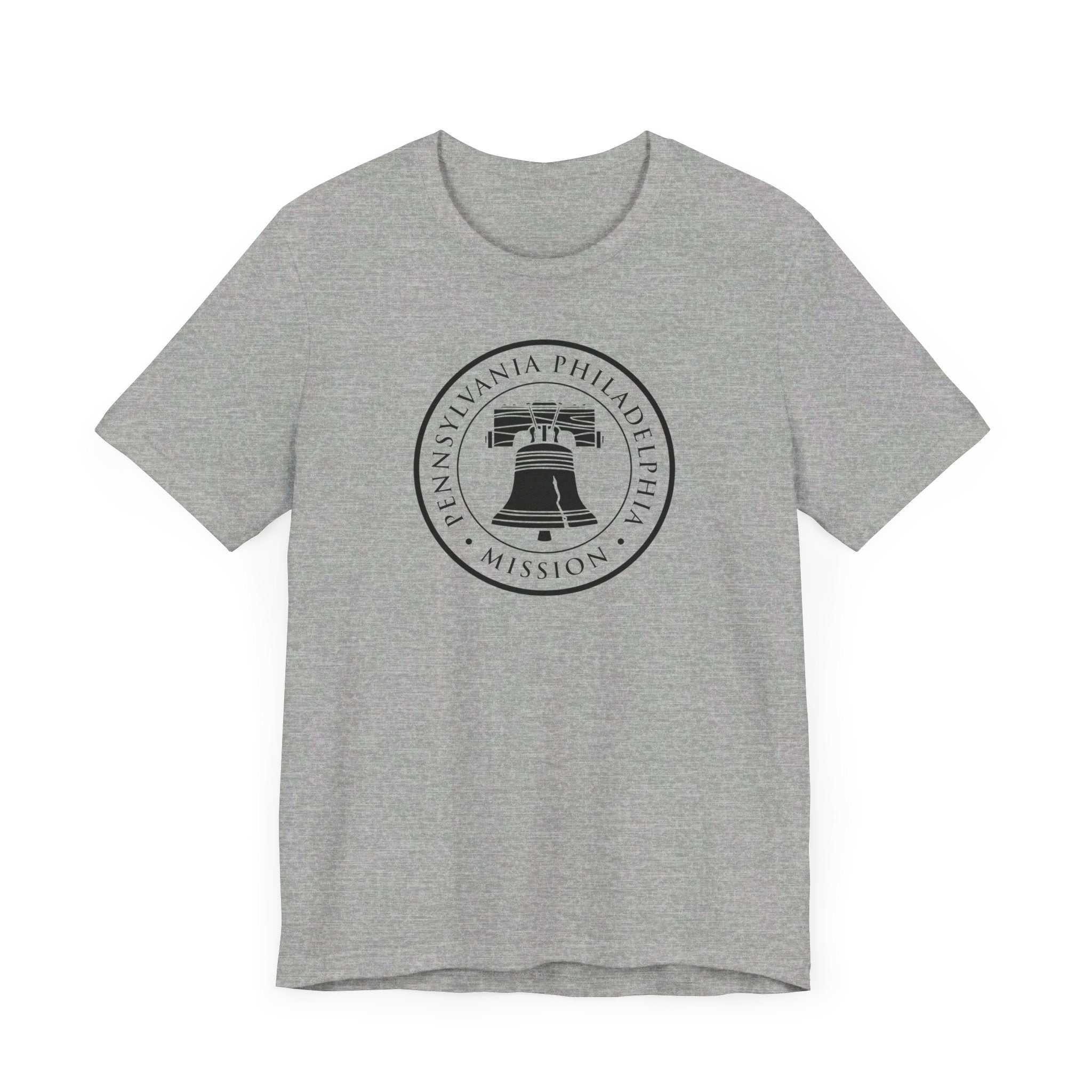 Pennsylvania Philadelphia Mission Circular Monochrome Logo T-Shirt - Mission Wishlist - LDS Missionary Gift Store