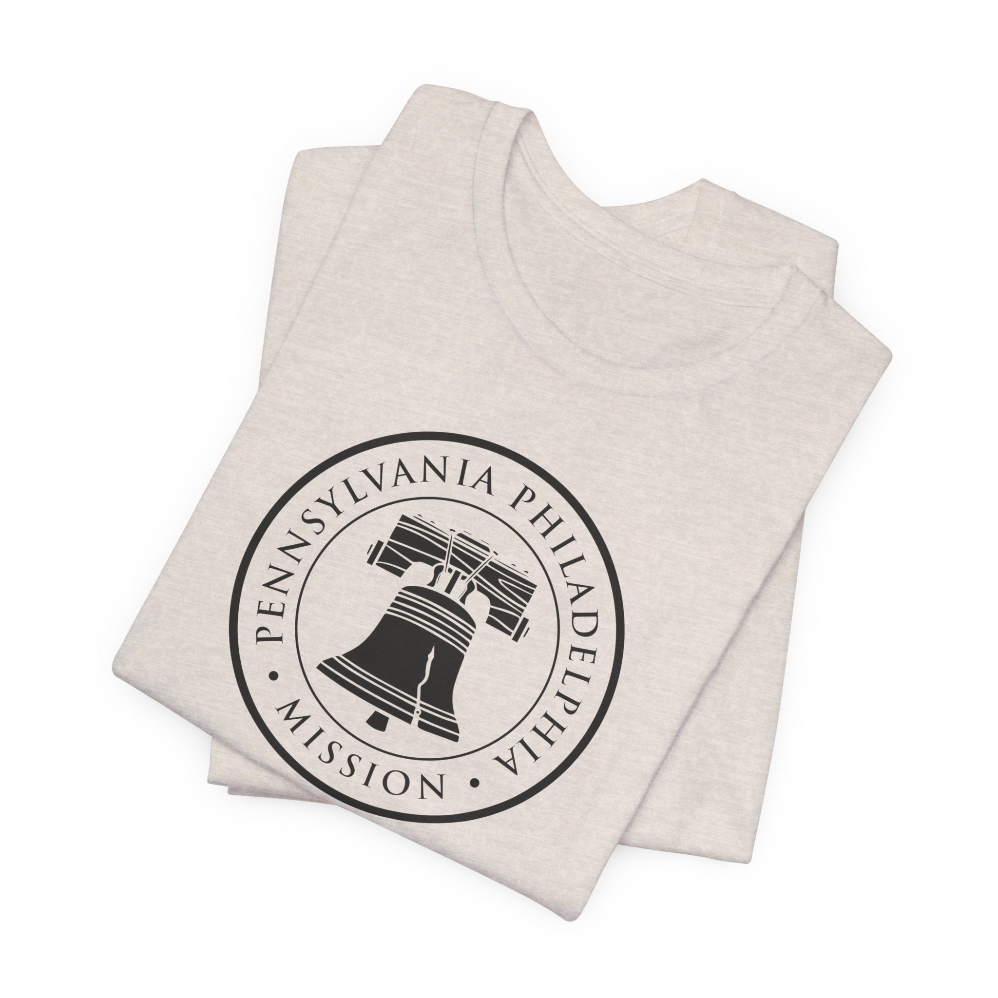 Pennsylvania Philadelphia Mission Circular Monochrome Logo T-Shirt - Mission Wishlist - LDS Missionary Gift Store