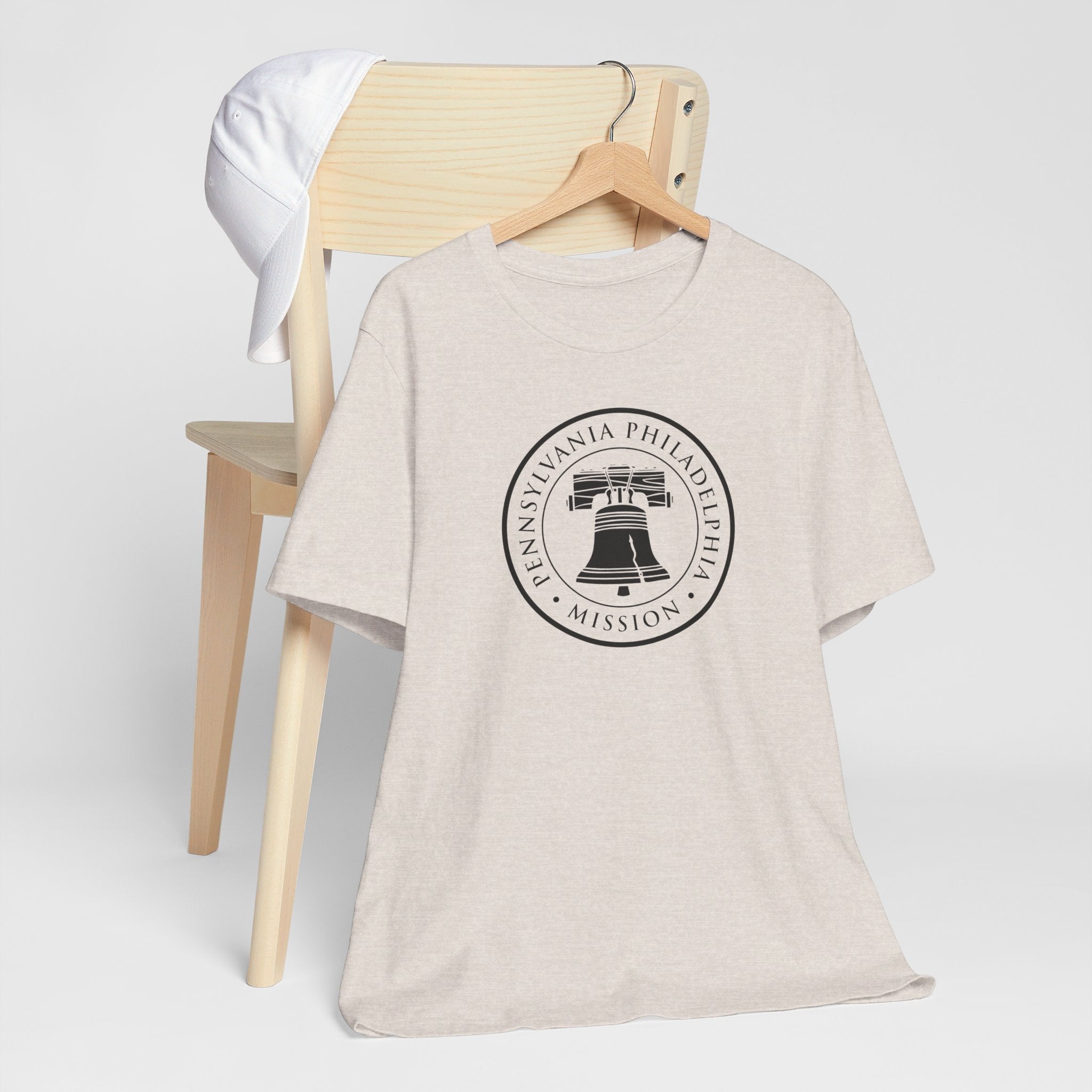 Pennsylvania Philadelphia Mission Circular Monochrome Logo T-Shirt - Mission Wishlist - LDS Missionary Gift Store