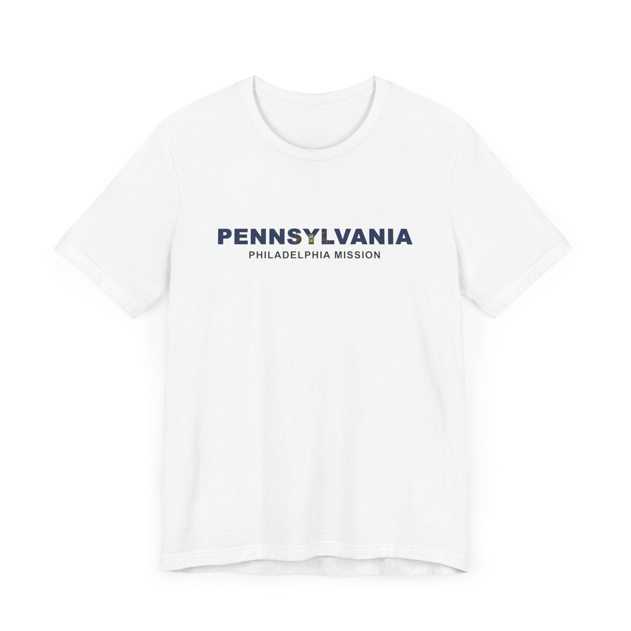 Pennsylvania Philadelphia Mission Flag Title T-shirt - Mission Wishlist - LDS Missionary Gift Store