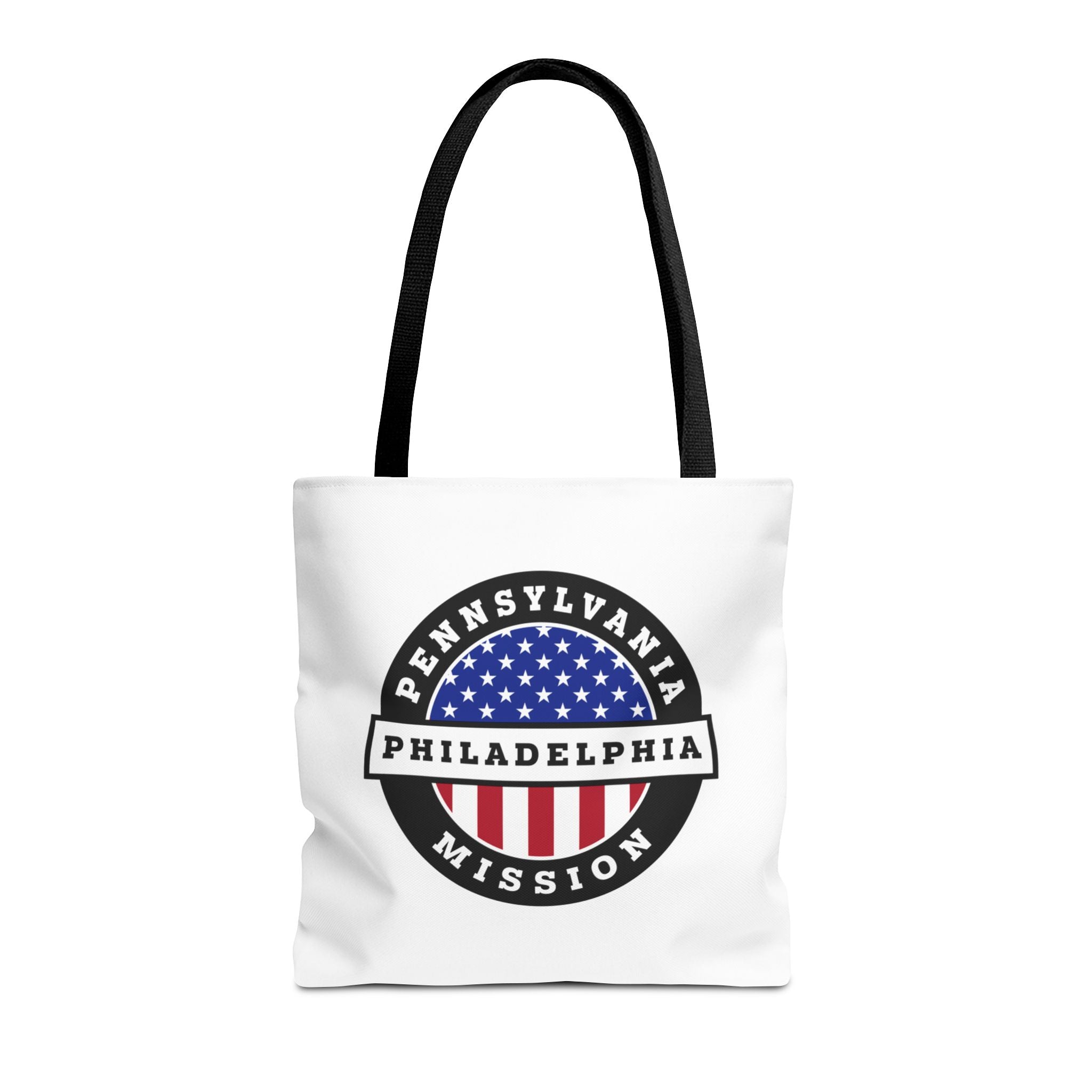 Pennsylvania Philadelphia Mission USA Flag Logo Tote Bag White - Mission Wishlist - LDS Missionary Gift Store
