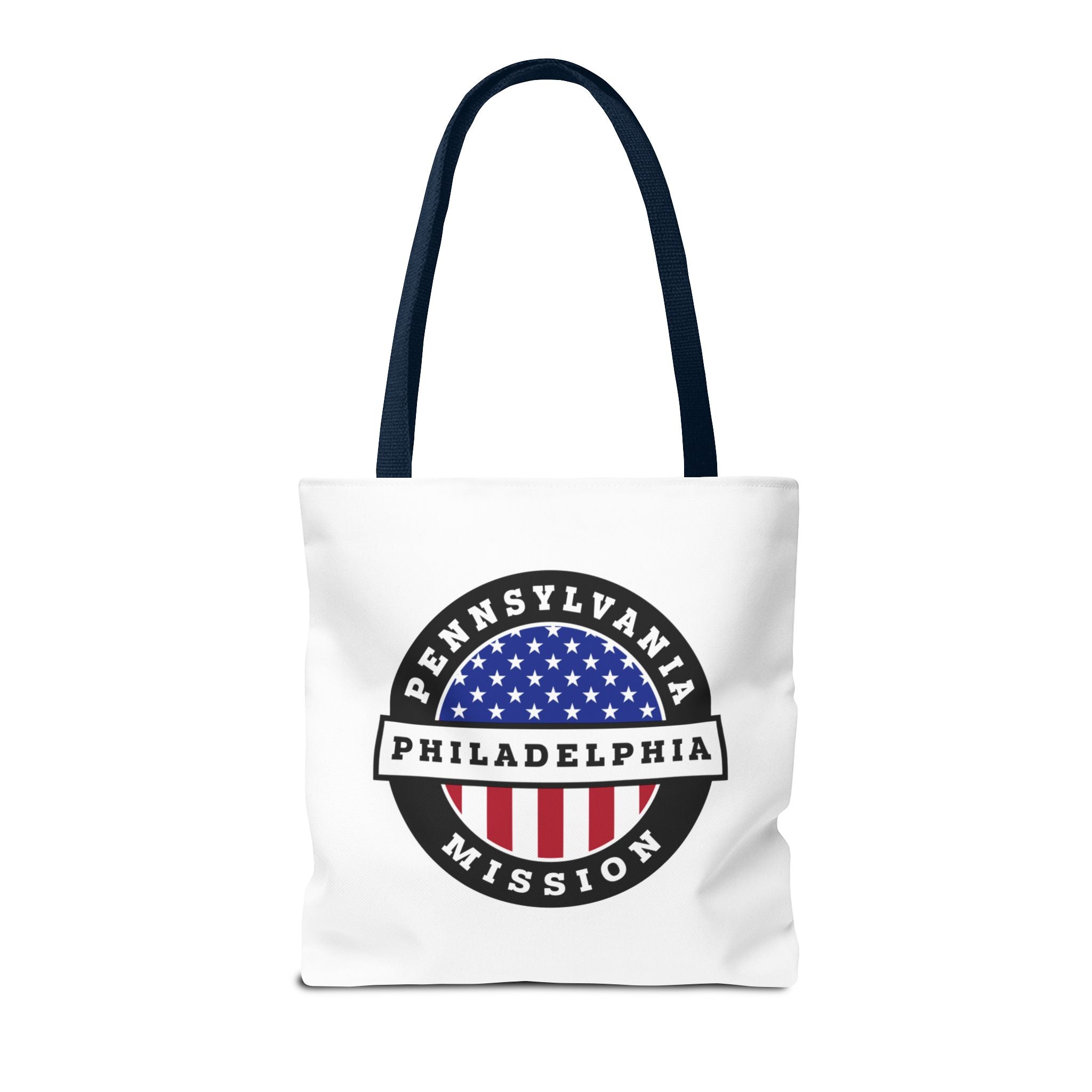 Pennsylvania Philadelphia Mission USA Flag Logo Tote Bag White - Mission Wishlist - LDS Missionary Gift Store