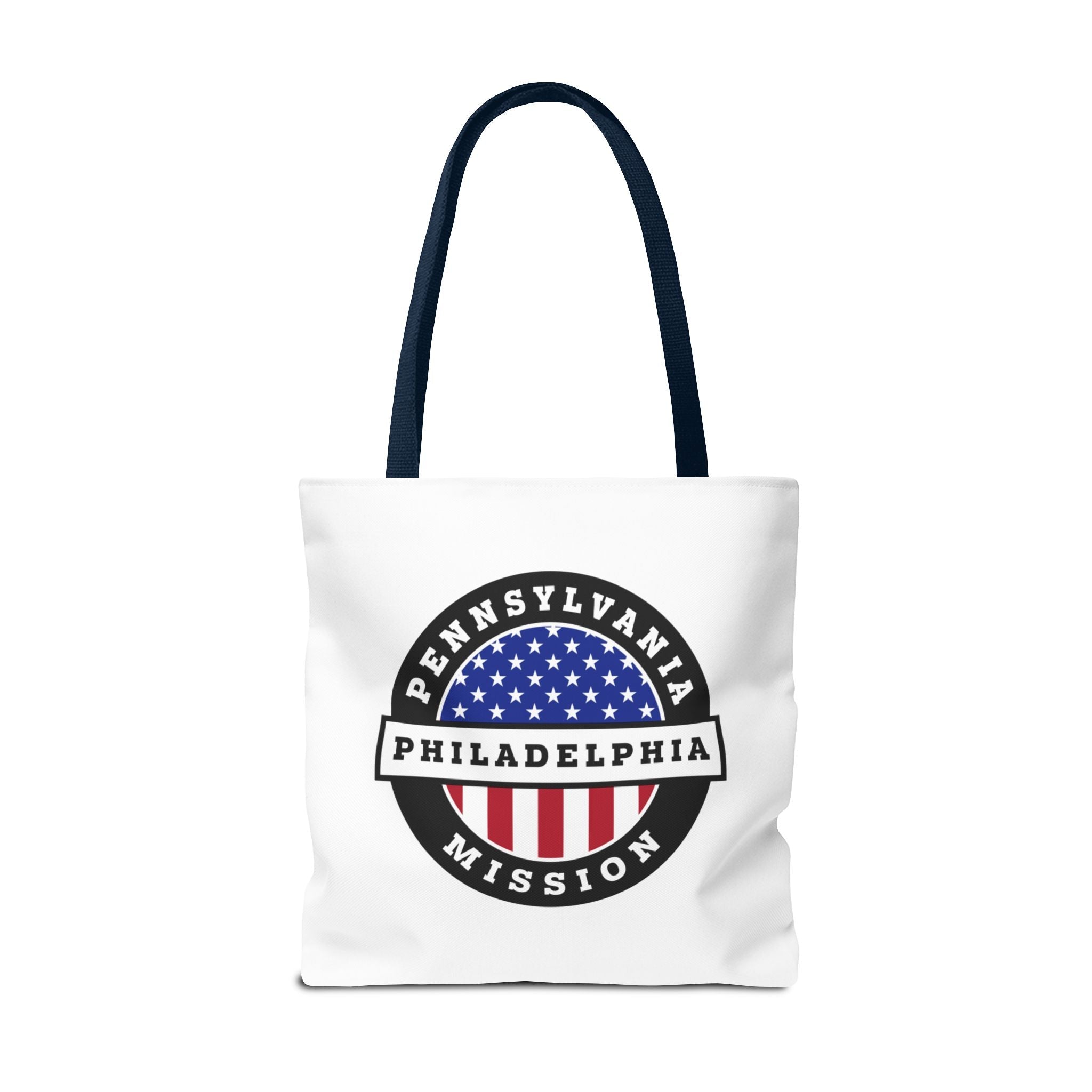 Pennsylvania Philadelphia Mission USA Flag Logo Tote Bag White - Mission Wishlist - LDS Missionary Gift Store