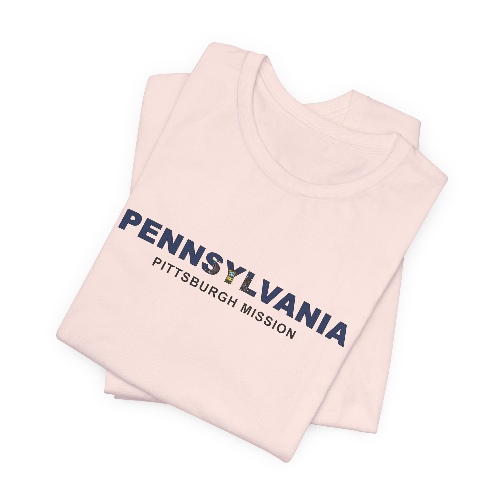 Pennsylvania Pittsburgh Mission Flag Title T-shirt - Mission Wishlist - LDS Missionary Gift Store