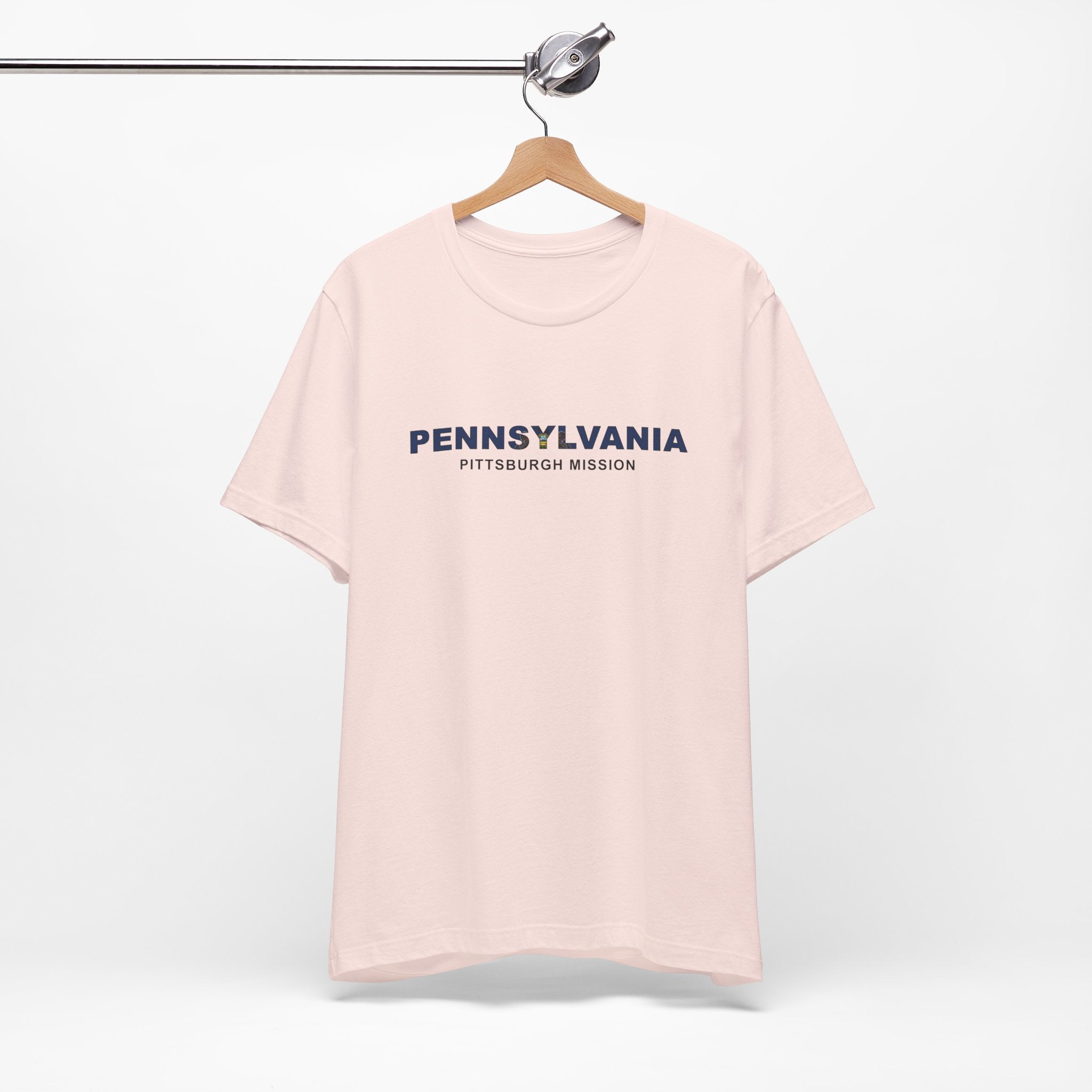 Pennsylvania Pittsburgh Mission Flag Title T-shirt - Mission Wishlist - LDS Missionary Gift Store