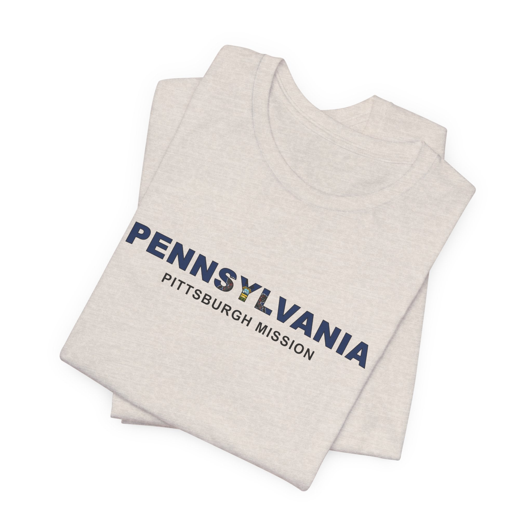 Pennsylvania Pittsburgh Mission Flag Title T-shirt - Mission Wishlist - LDS Missionary Gift Store