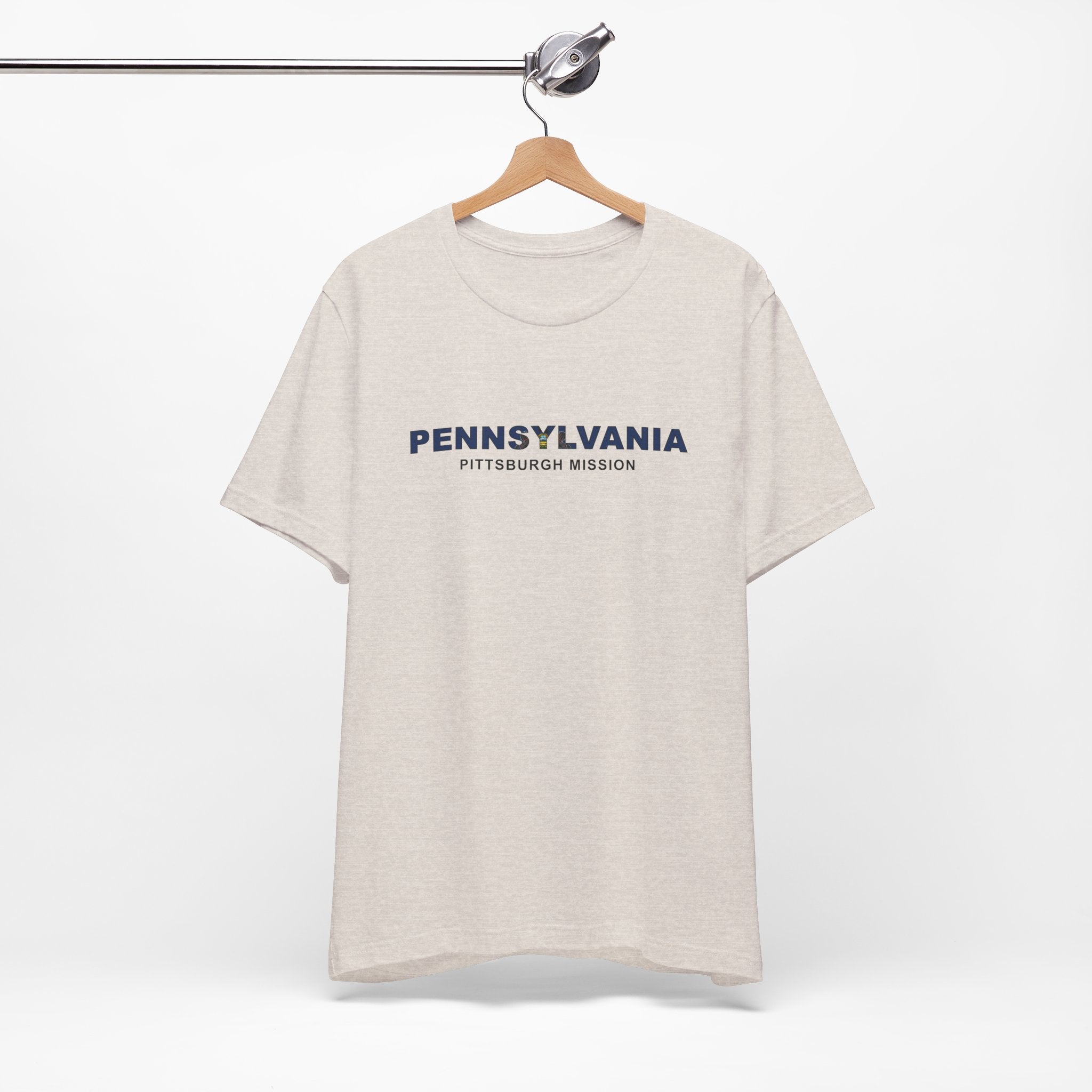 Pennsylvania Pittsburgh Mission Flag Title T-shirt - Mission Wishlist - LDS Missionary Gift Store
