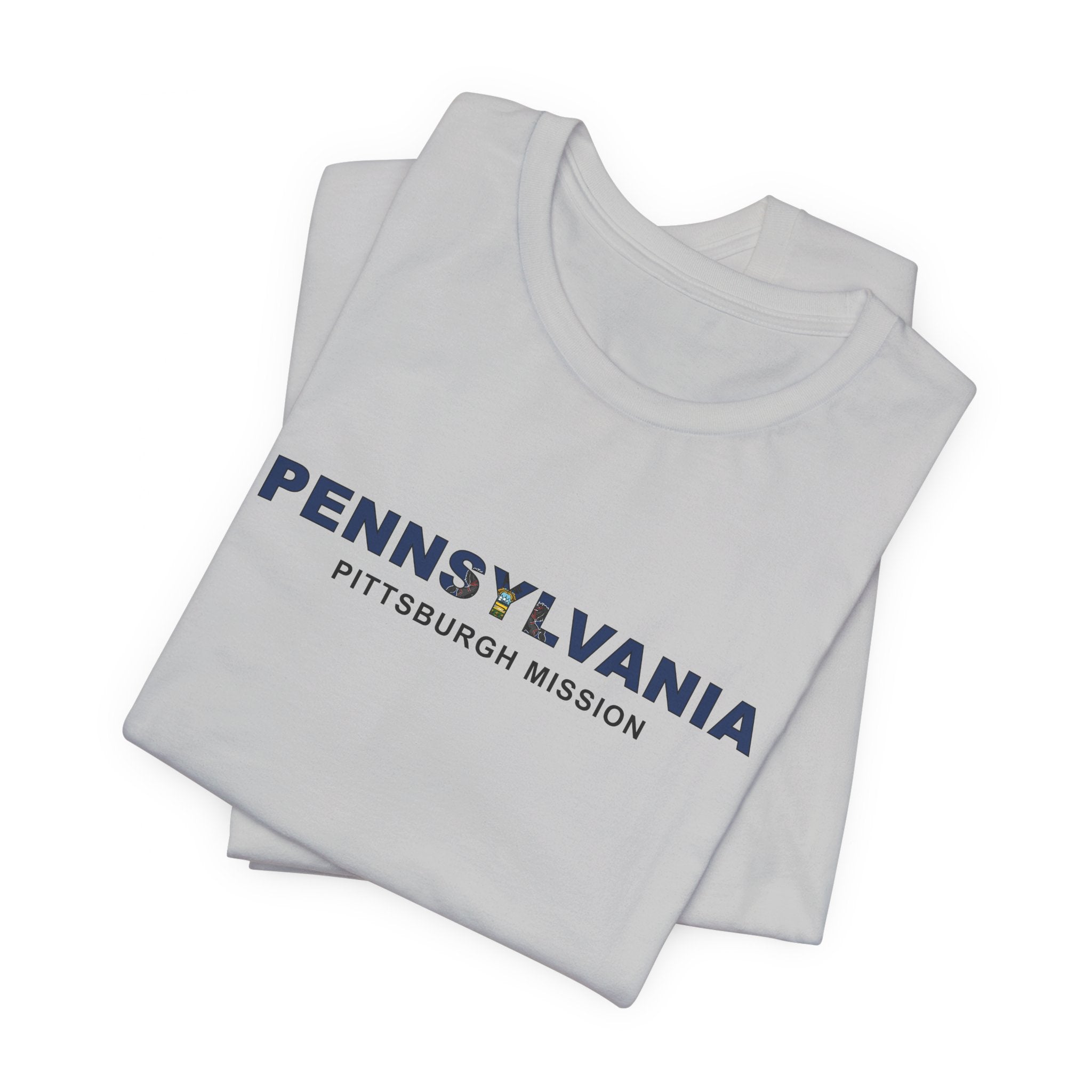 Pennsylvania Pittsburgh Mission Flag Title T-shirt - Mission Wishlist - LDS Missionary Gift Store