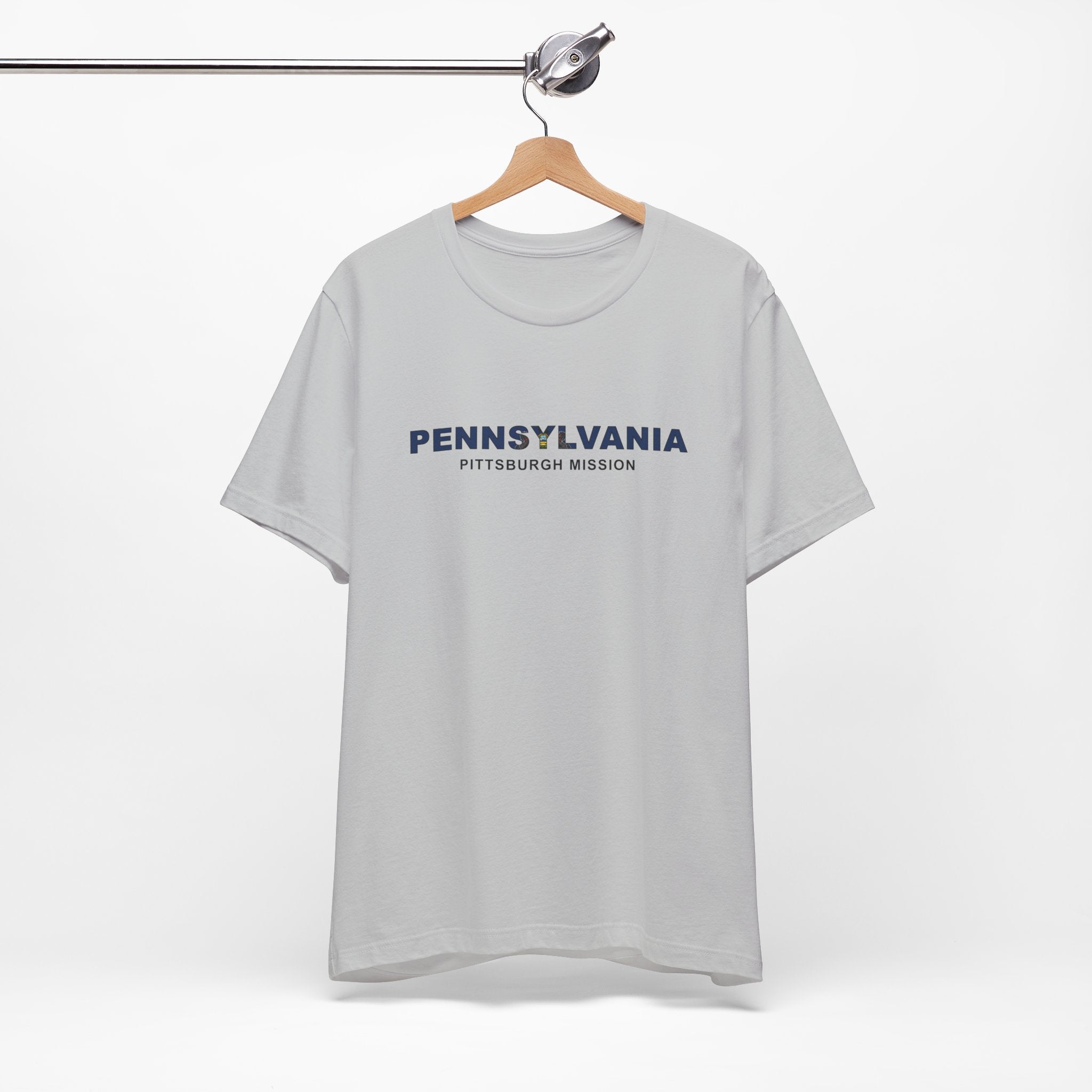Pennsylvania Pittsburgh Mission Flag Title T-shirt - Mission Wishlist - LDS Missionary Gift Store